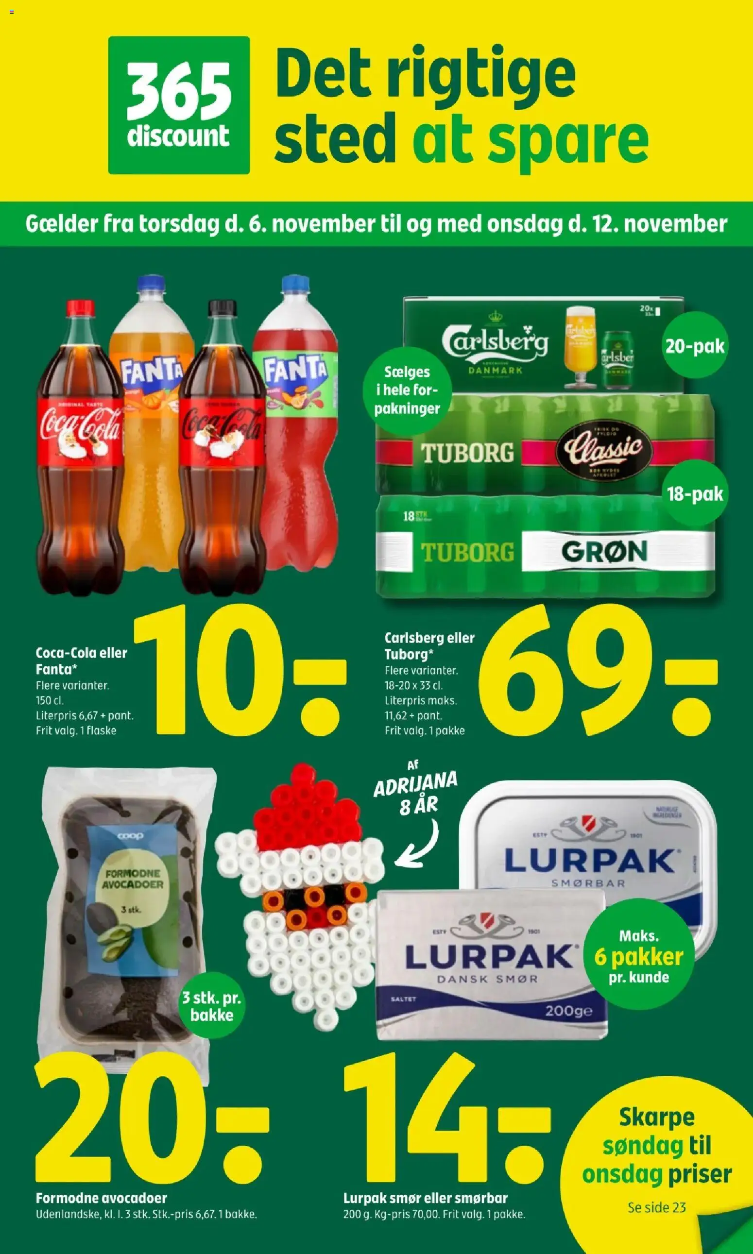 Coop 365 tilbudsavis – gyldig fra 06.11.2025 | Side: 1 | Produkter: Smør, Fanta