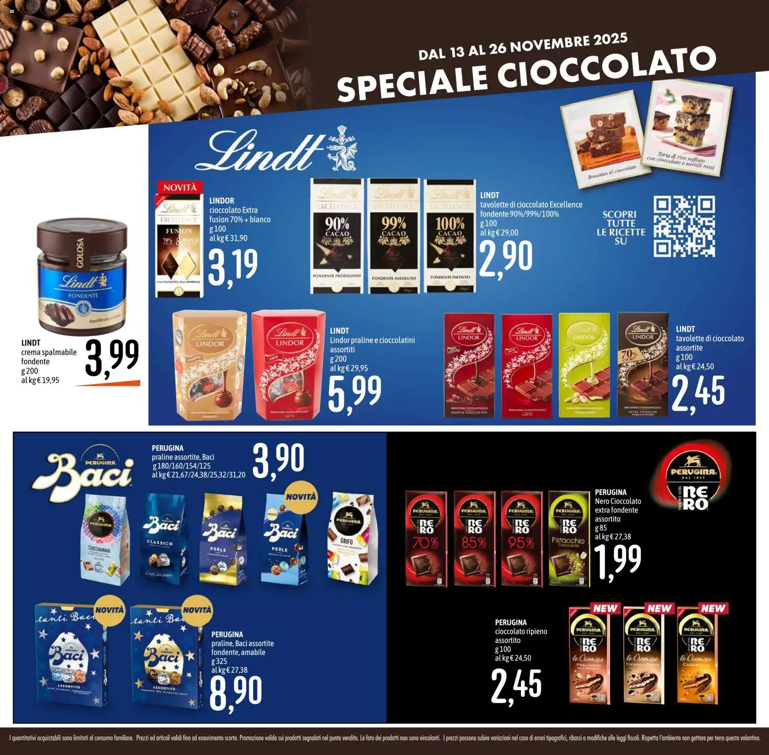 Volantino Emisfero del 13.11.2025 | Pagina: 22 | Prodotti: Mirtilli, Torta, Cacao, Terra