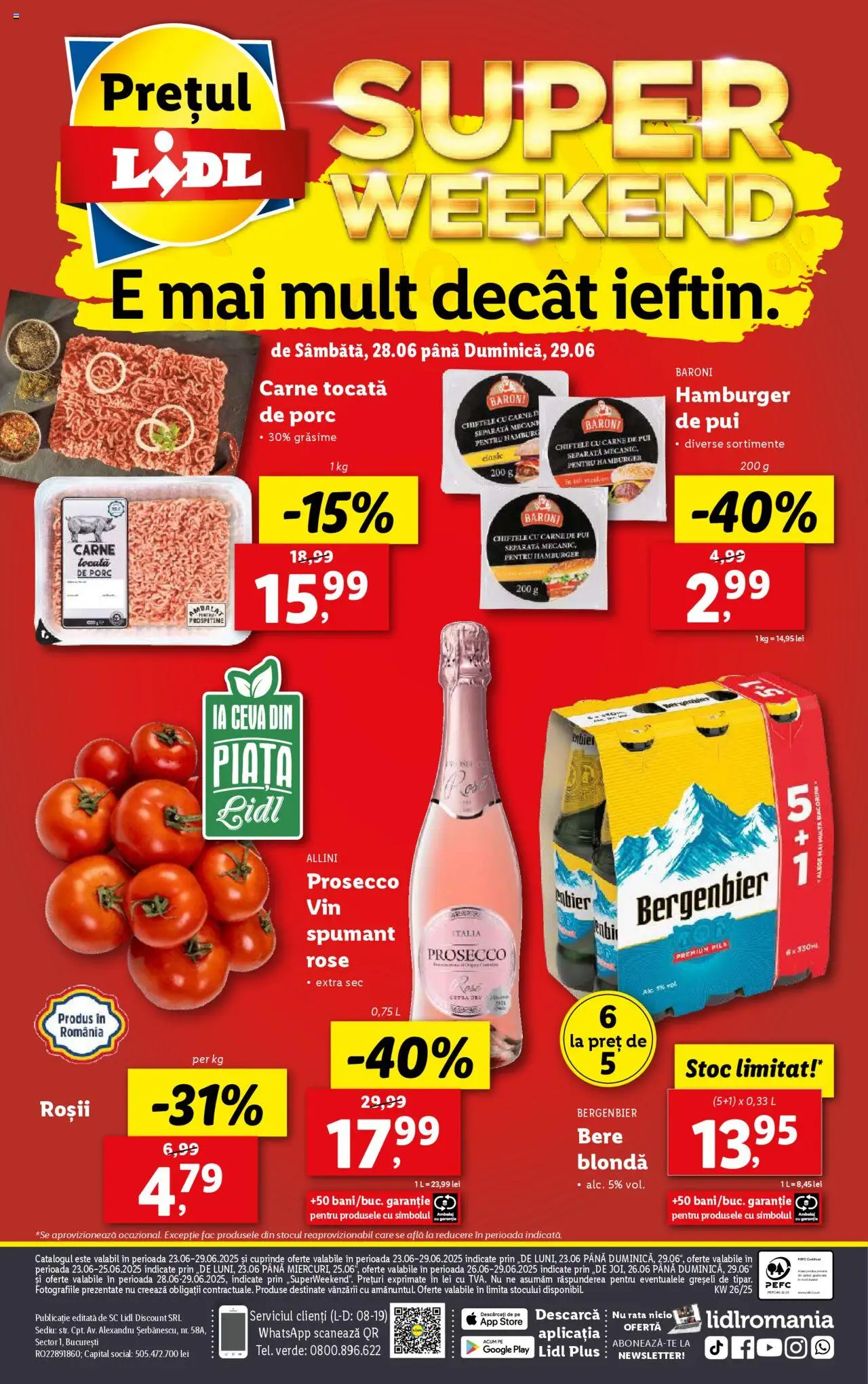 Catalog Lidl – valabil de la 23.06.2025 | Pagină: 94 | Produse: Rață, Bere, Plastik Kulübe, Chiftele