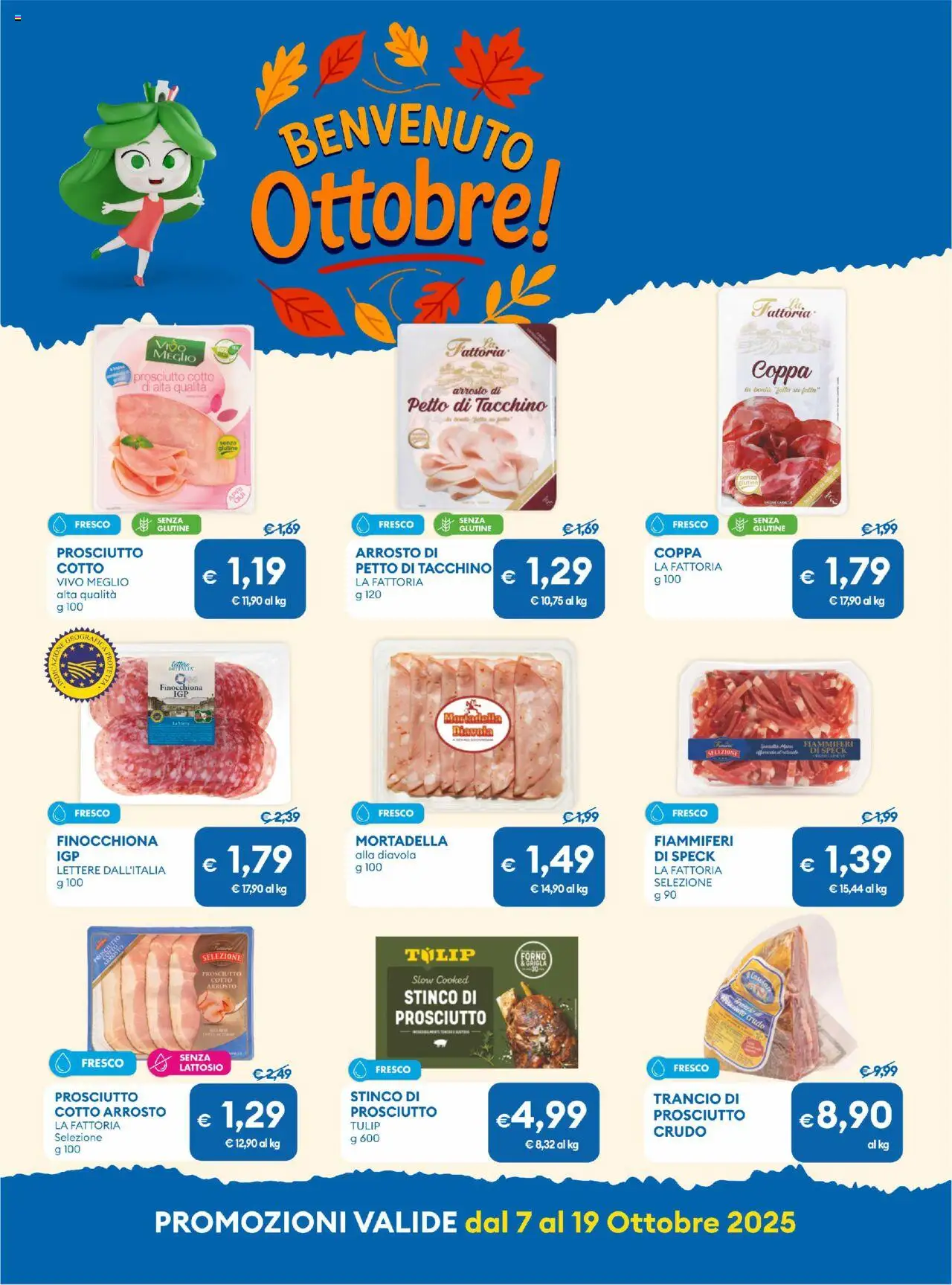 Volantino MD Discount del 07.10.2025 | Pagina: 4 | Prodotti: Speck, Prosciutto Cotto, Prosciutto, Mortadella