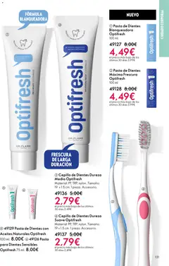 Vista previa Oriflame - Catálogo Campaña 2 válido desde el 28.01.2026 | Página: 131 | Productos: Cepillo, Cepillo de dientes, Pasta, Δαμάσκηνο