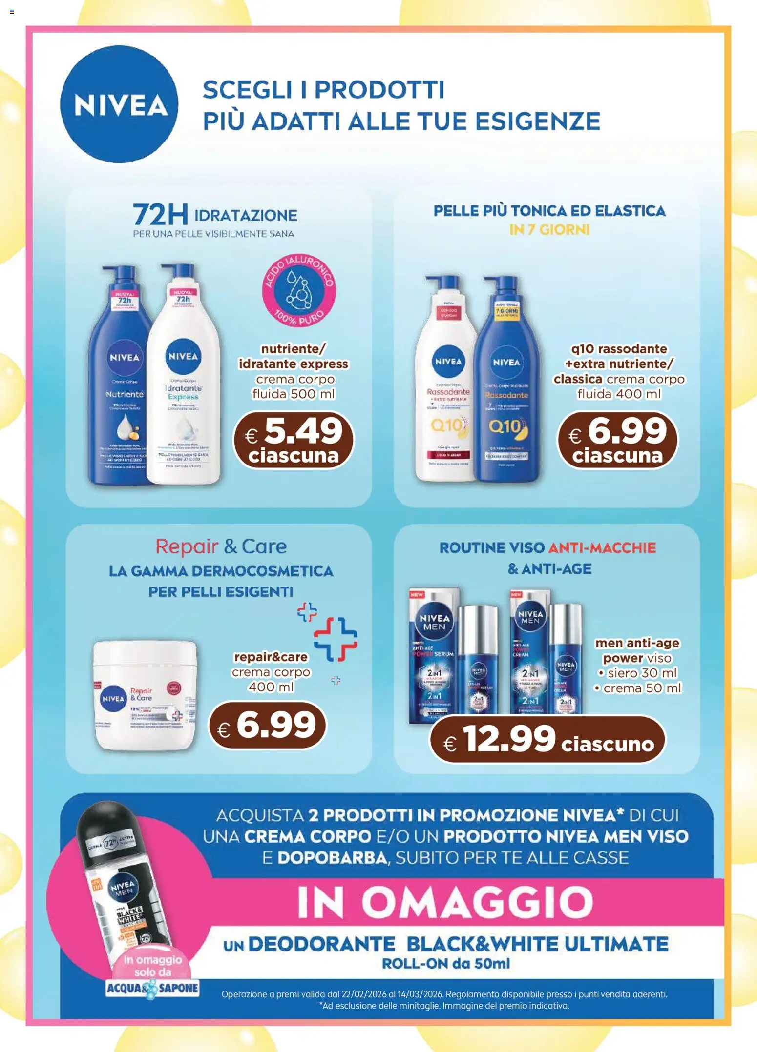 Volantino Acqua e Sapone del 22.02.2026 | Pagina: 13 | Prodotti: Crema, Sapone, Deodorante, Tè