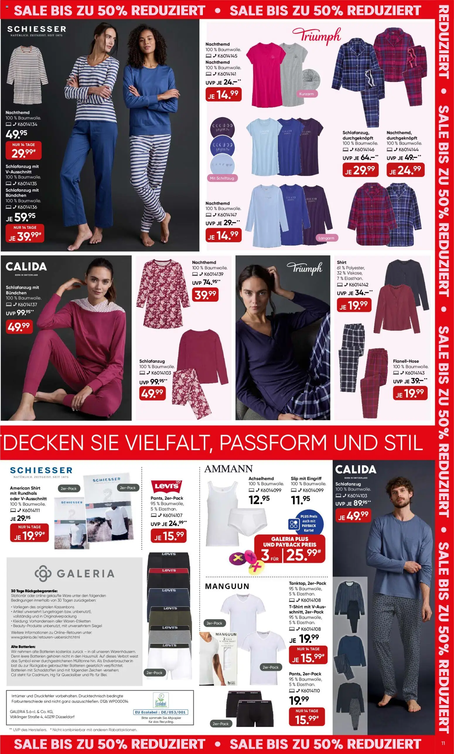 Galeria Karstadt Kaufhof Prospekt 	 – gültig ab 29.12.2025 | Seite: 11 | Produkte: Shirt, Batterien, Slip