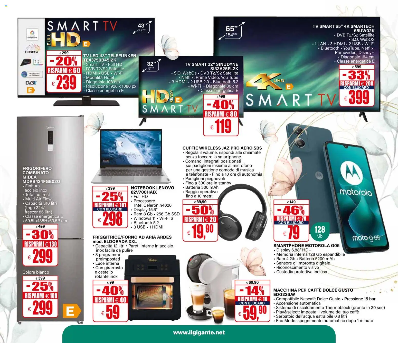 Volantino Il Gigante del 26.03.2026 | Pagina: 31 | Prodotti: Notebook, smart TV, Microfono, USB