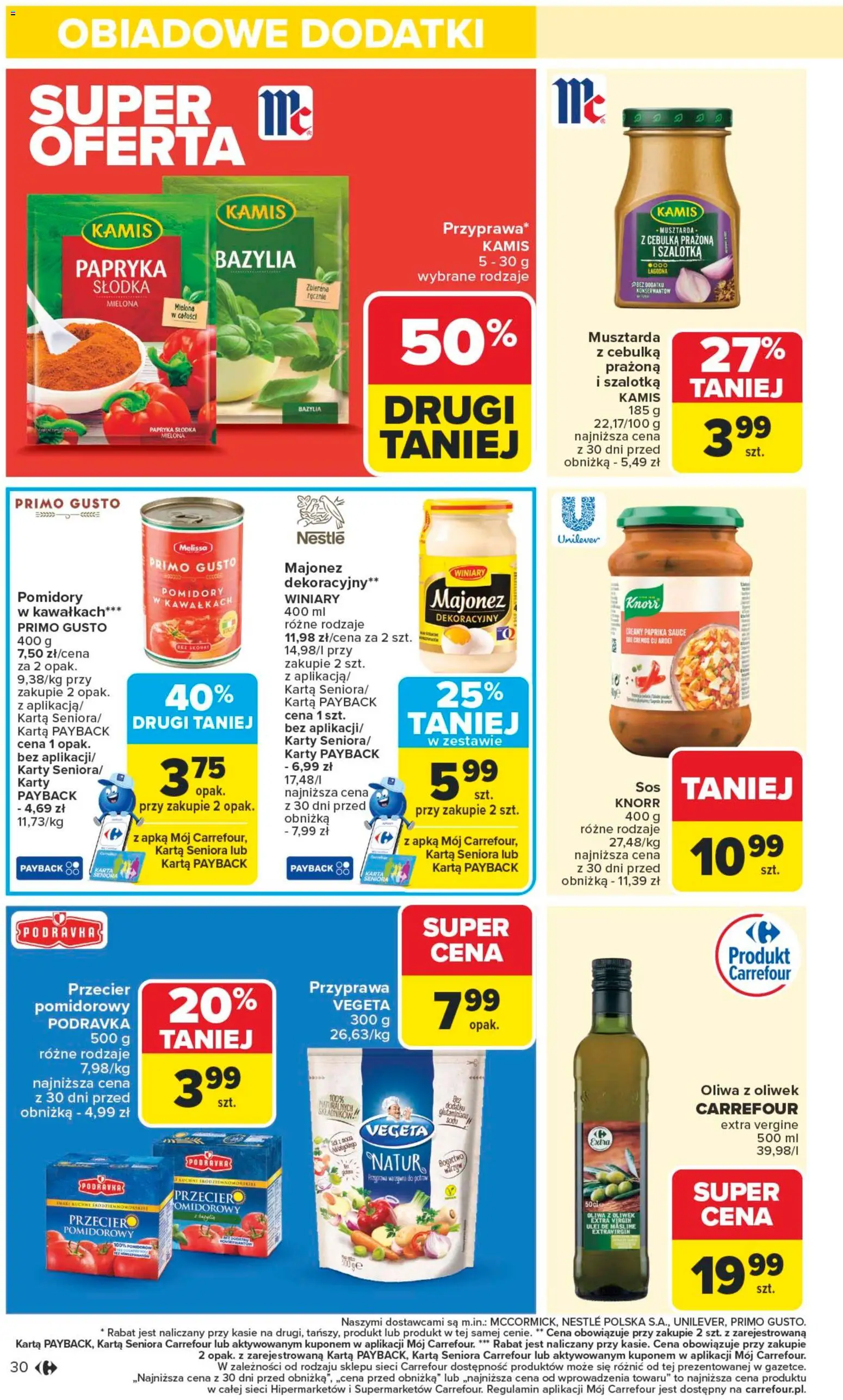 Carrefour Gazetka od 10.11.2025 | Strona: 32 | Produkty: Oliwa z oliwek, Oliwa z oliwek extra virgin, Bazylia, Musztarda