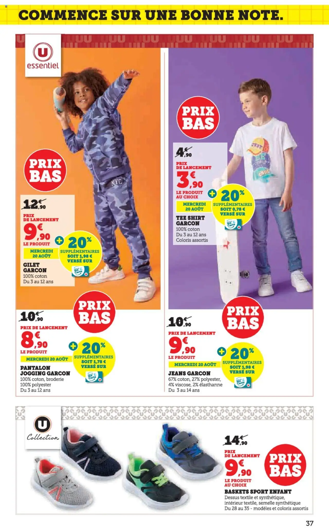  | Page: 37 | Produits: Coton, Gilet, Pantalon, Baskets