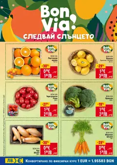 Преглед на BON VIA Портокали мрежа, Oranges in a net, per 1 kg - Офертите са валидни от 29.01.2026 | Страница: 8