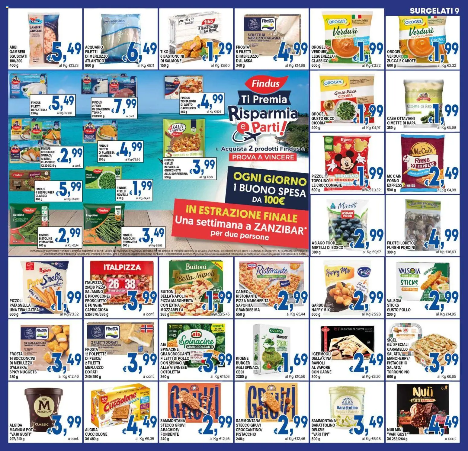 Volantino DEM del 25.02.2026 | Pagina: 9 | Prodotti: Prosciutto, Spinaci, Ravioli, Cimette di rapa