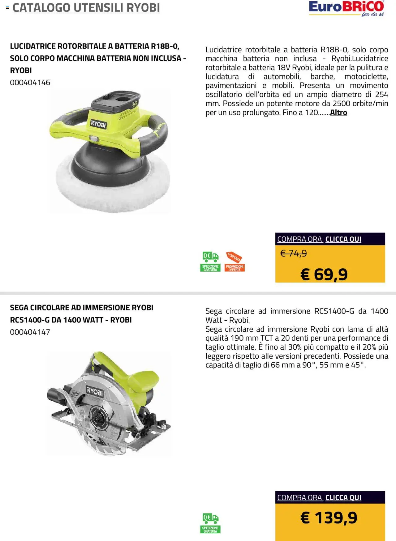 Volantino Eurobrico del 23.07.2025 | Pagina: 48 | Prodotti: Sega, Batteria