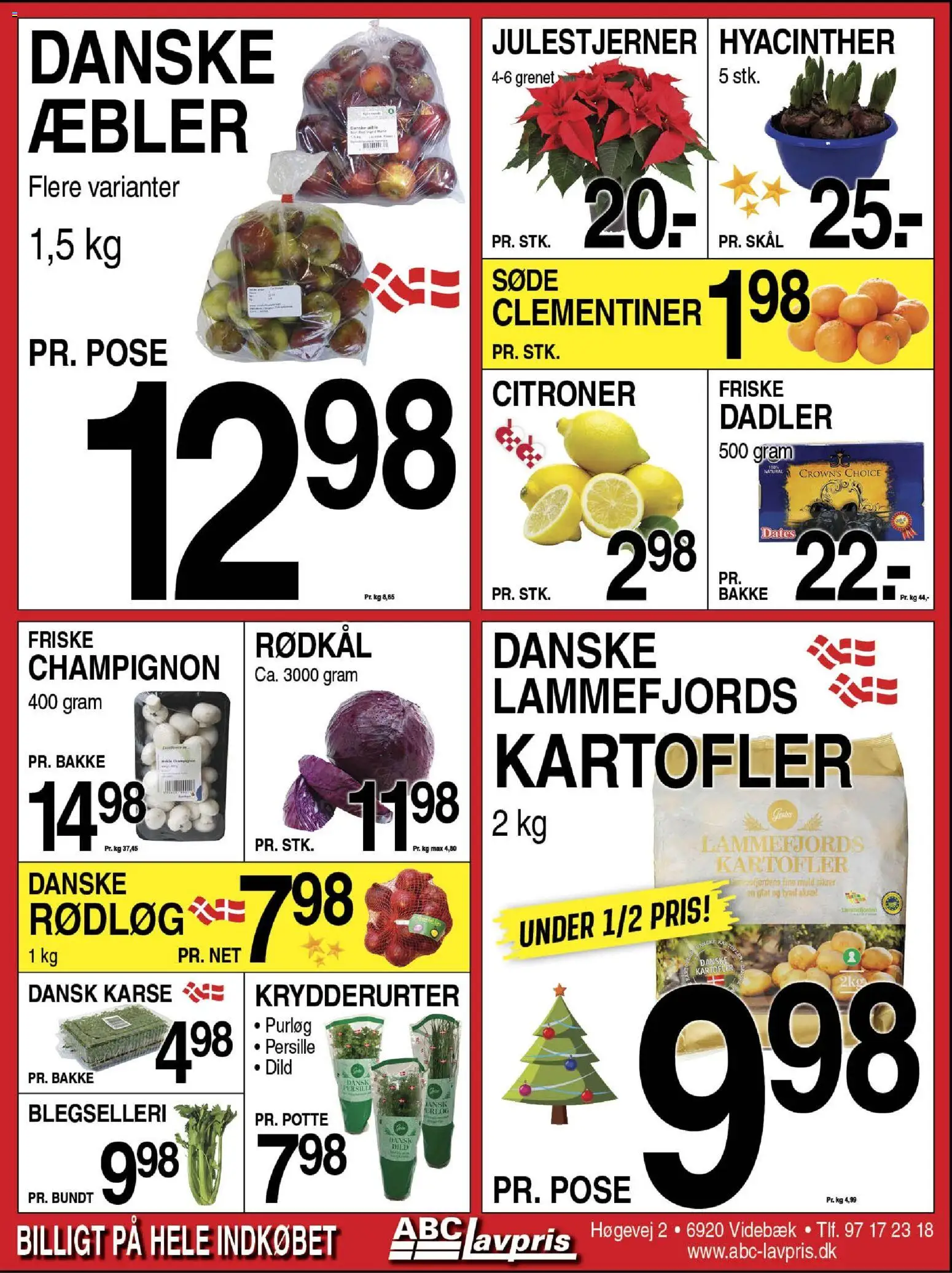 Abc Lavpris tilbudsavis – gyldig fra 17.12.2025 | Side: 3 | Produkter: Karse, Kartofler, Rødkål, Persille