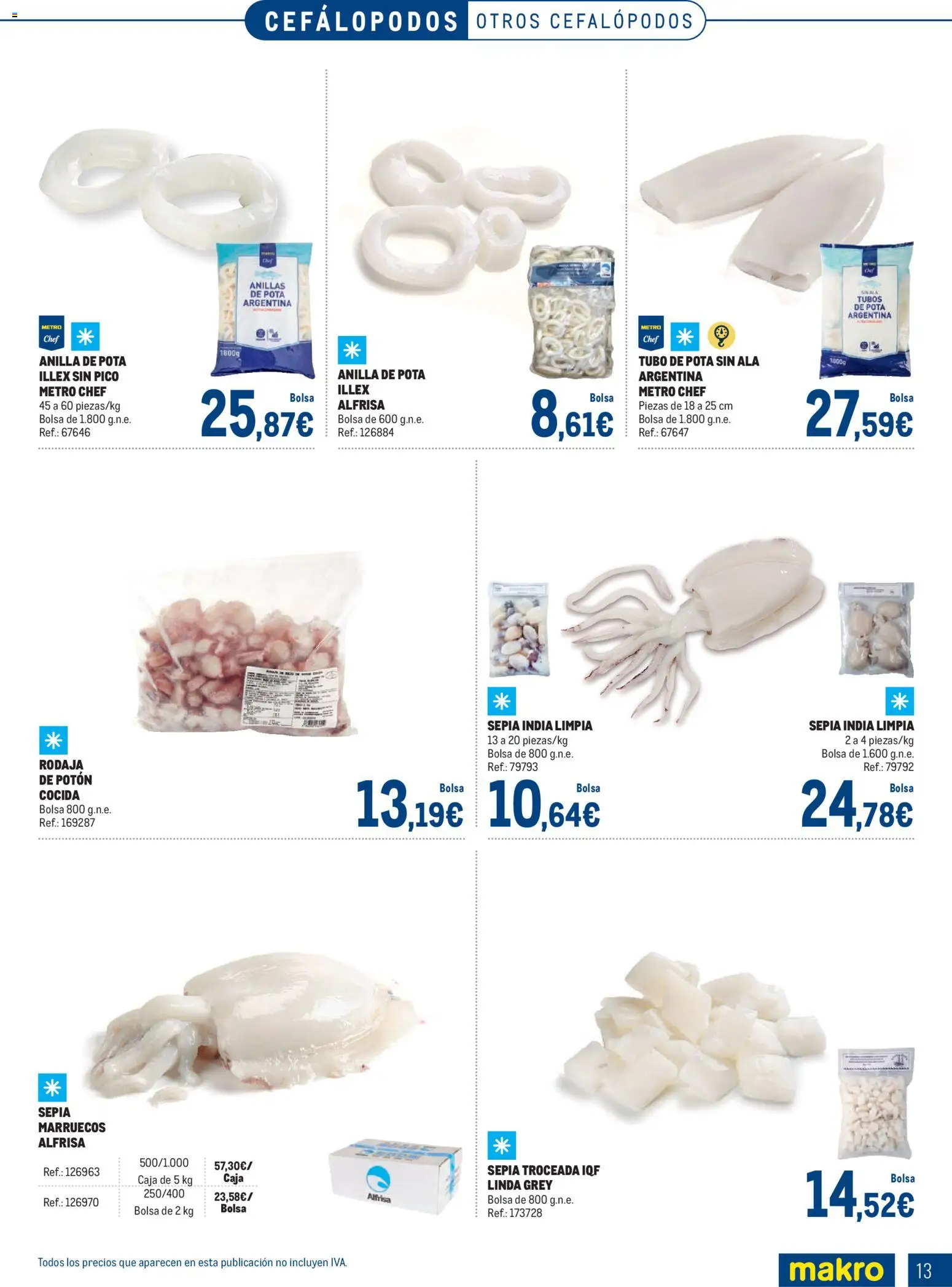 Makro Especial Pescados Norte 3 │ válido desde el 06.04.2026 | Página: 13 | Productos: Bolsa, Caja