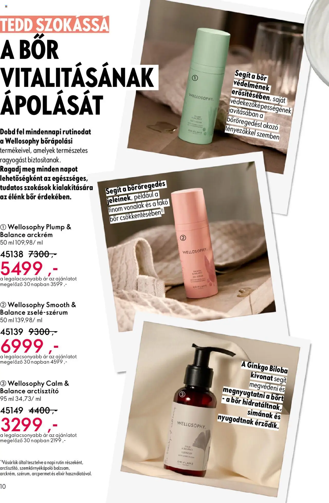 Oriflame akciós ujság - amely érvényes a következő dátumtól: 01.10.2025 | Oldal: 10 | Termékek: Ginkgo biloba, Arckrém, Szemkörnyékápoló, Bor