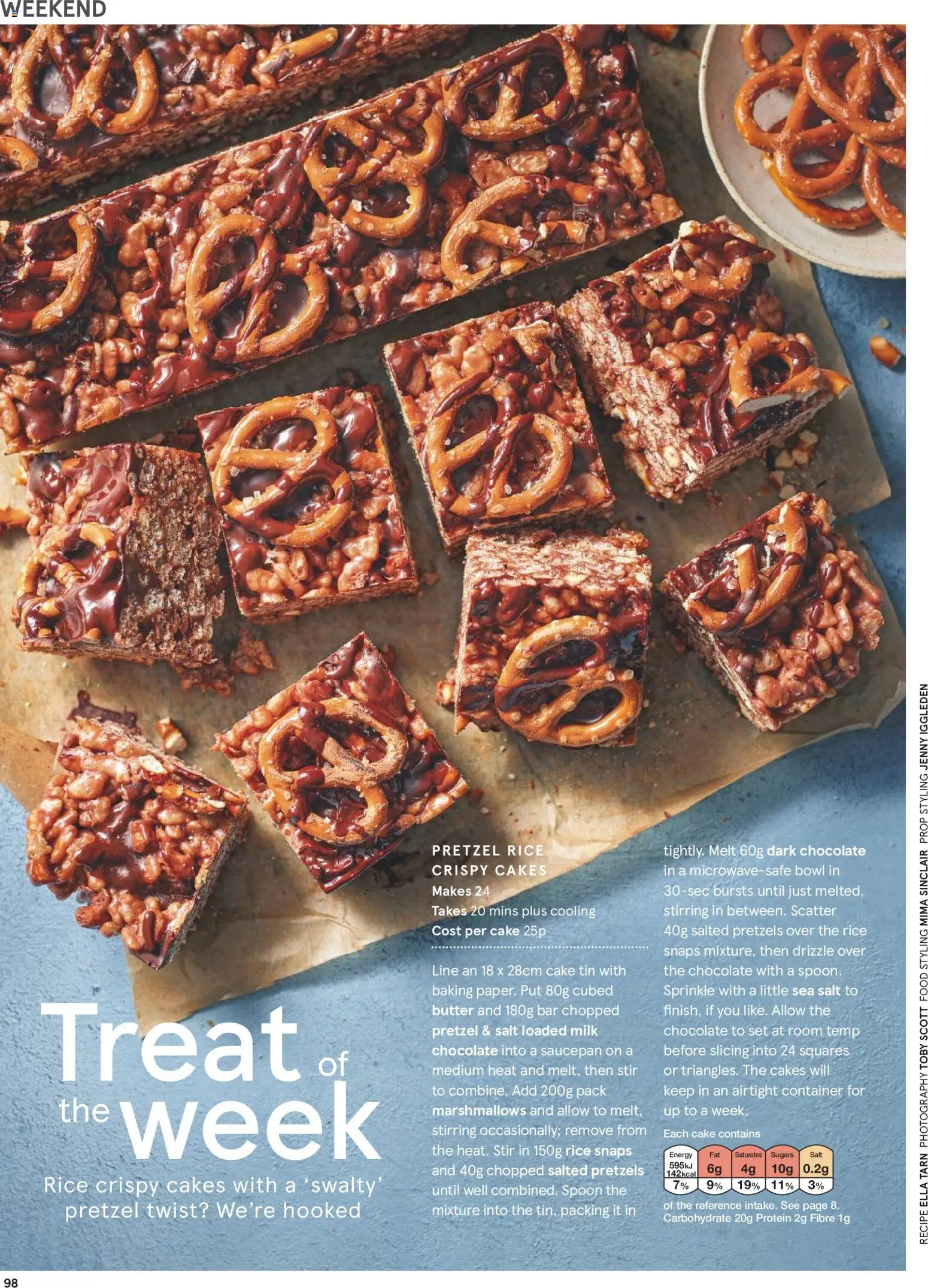 {H1} | Page: 98 | Products: Saucepan, Marshmallows, Chocolate, Container