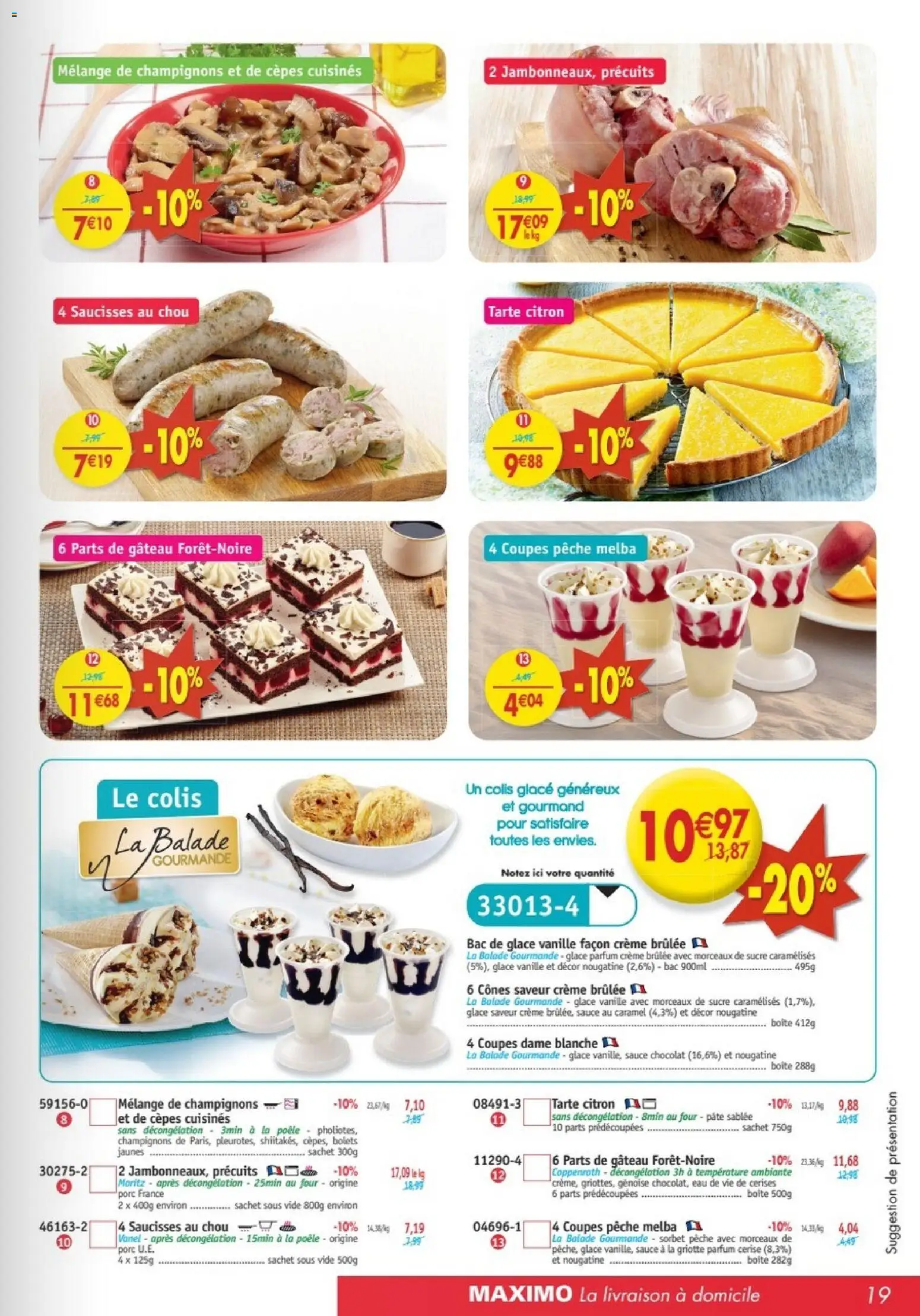 {H1} | Page: 19 | Produits: Pêche, Cerises, Parfum, Chocolat