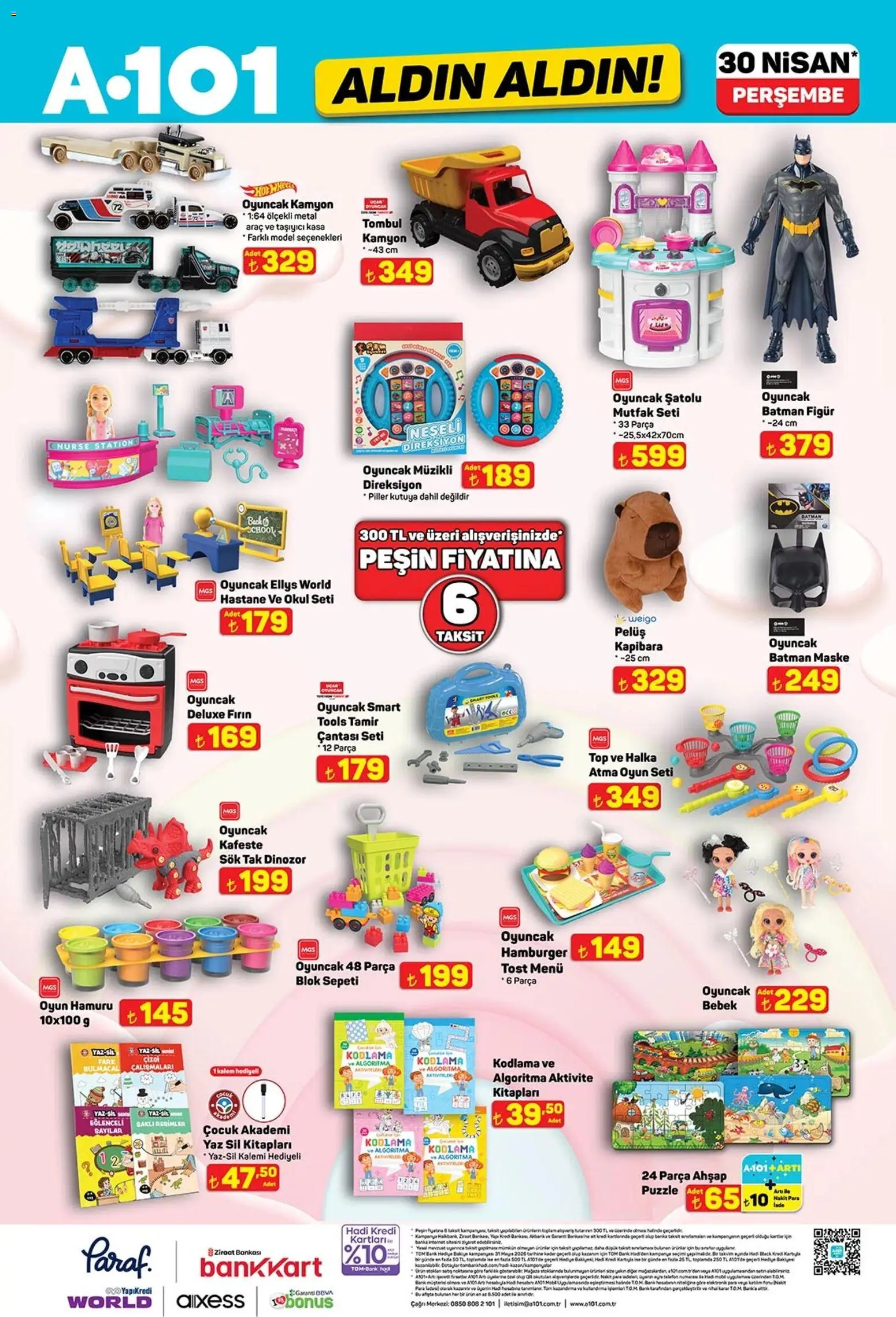 A101 - Katalog Aldın Aldın - 30.04.2026 tarihinden itibaren geçerlidir | Sayfa: 11 | Ürünler: Maske, Oyun hamuru, Oyun, Fırın