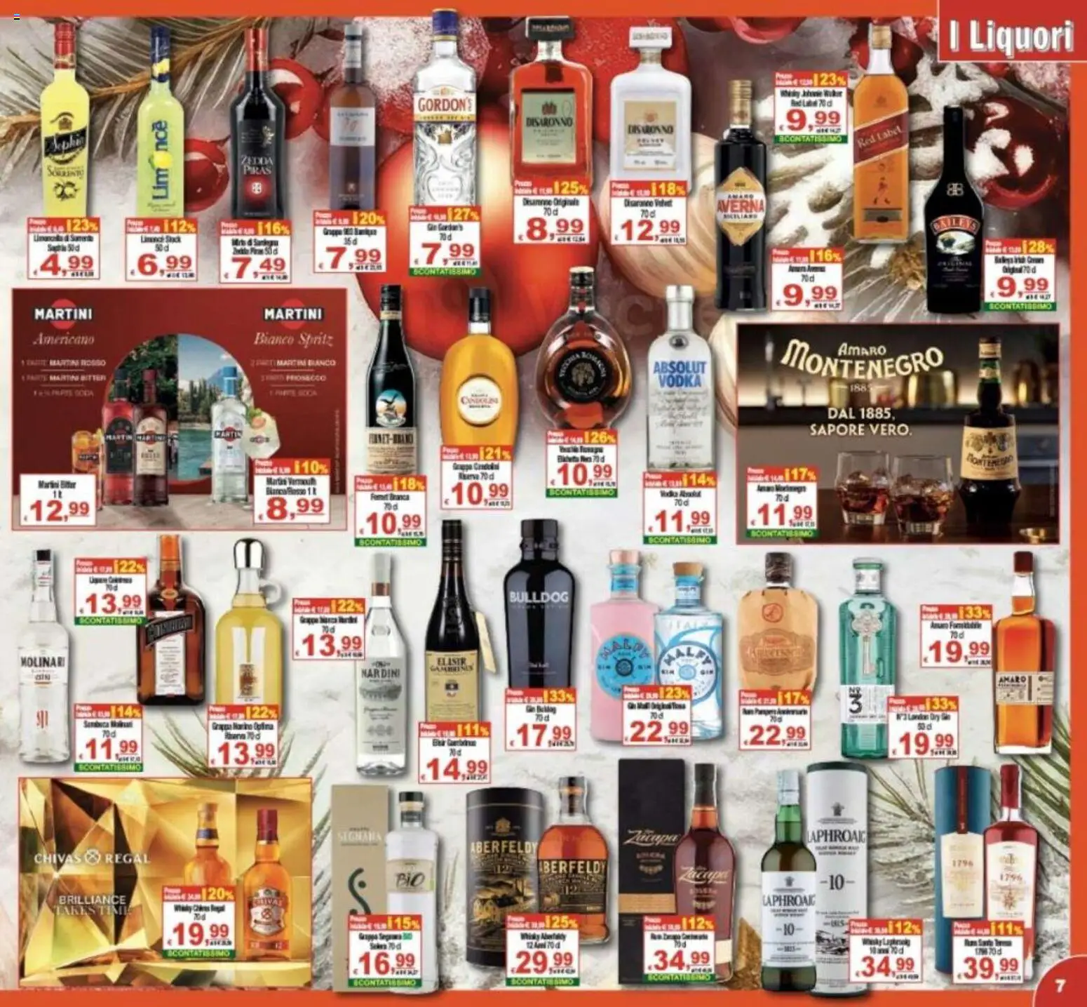 Volantino CTS del 16.12.2025 | Pagina: 7 | Prodotti: Gin, Vodka, Prosecco, Amaro