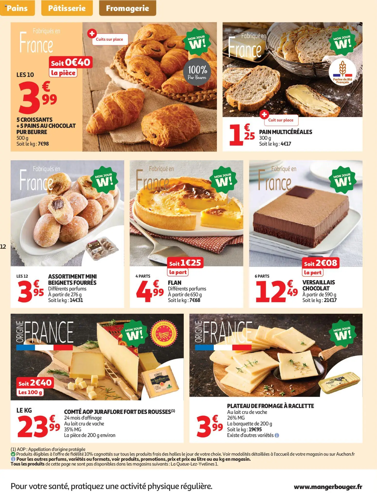 {H1} | Page: 12 | Produits: Farine, Raclette, Lait, Fromage