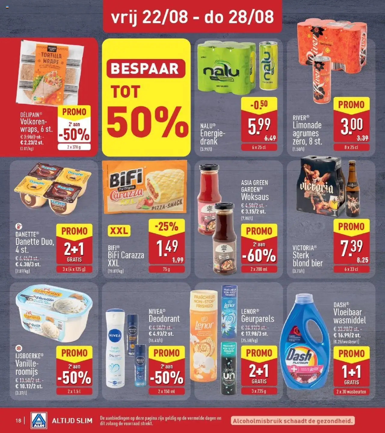 {H1} | Pagina: 18 | Producten: Bier, Limonade, Deodorant, Wasmiddel