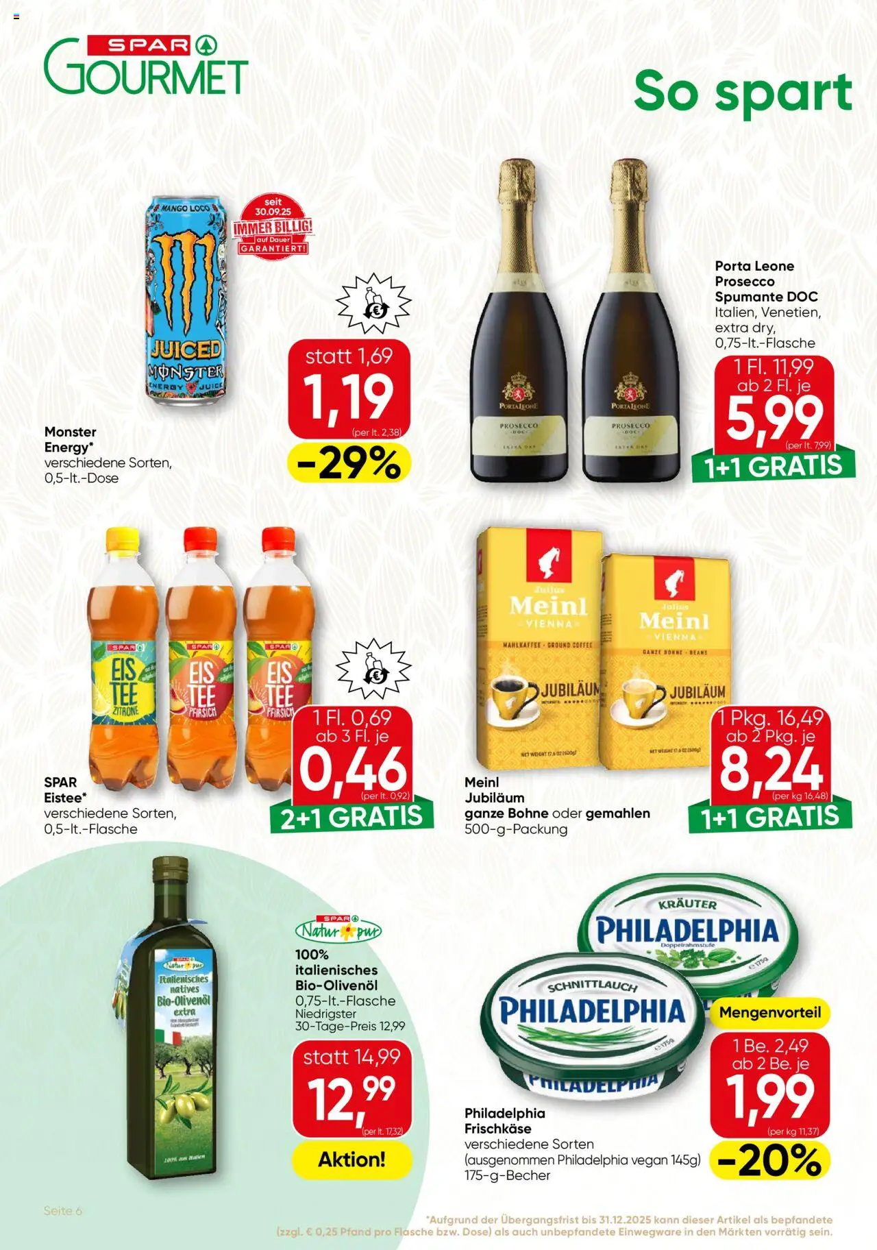SPAR Gourmet Flugblatt - Wien gültig ab 16.10.2025 | Seite: 6 | Produkte: Mango, Pfirsich