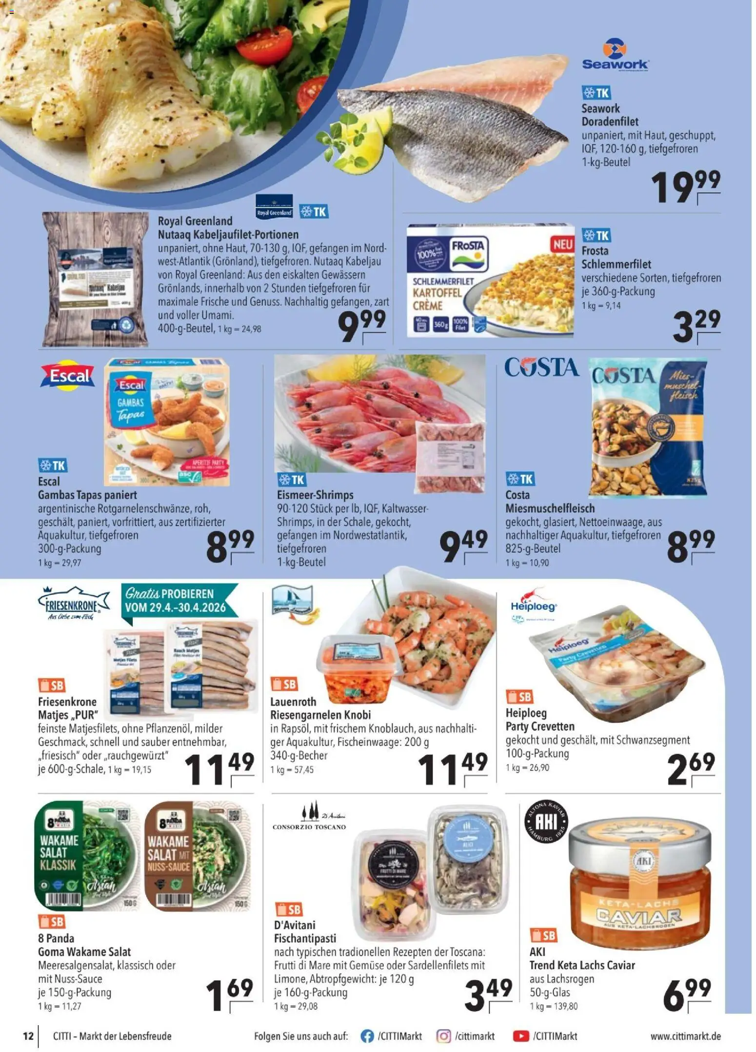 CITTI tilbudsavis – gyldig fra 29.04.2026 | Side: 12 | Produkter: Creme, Salat