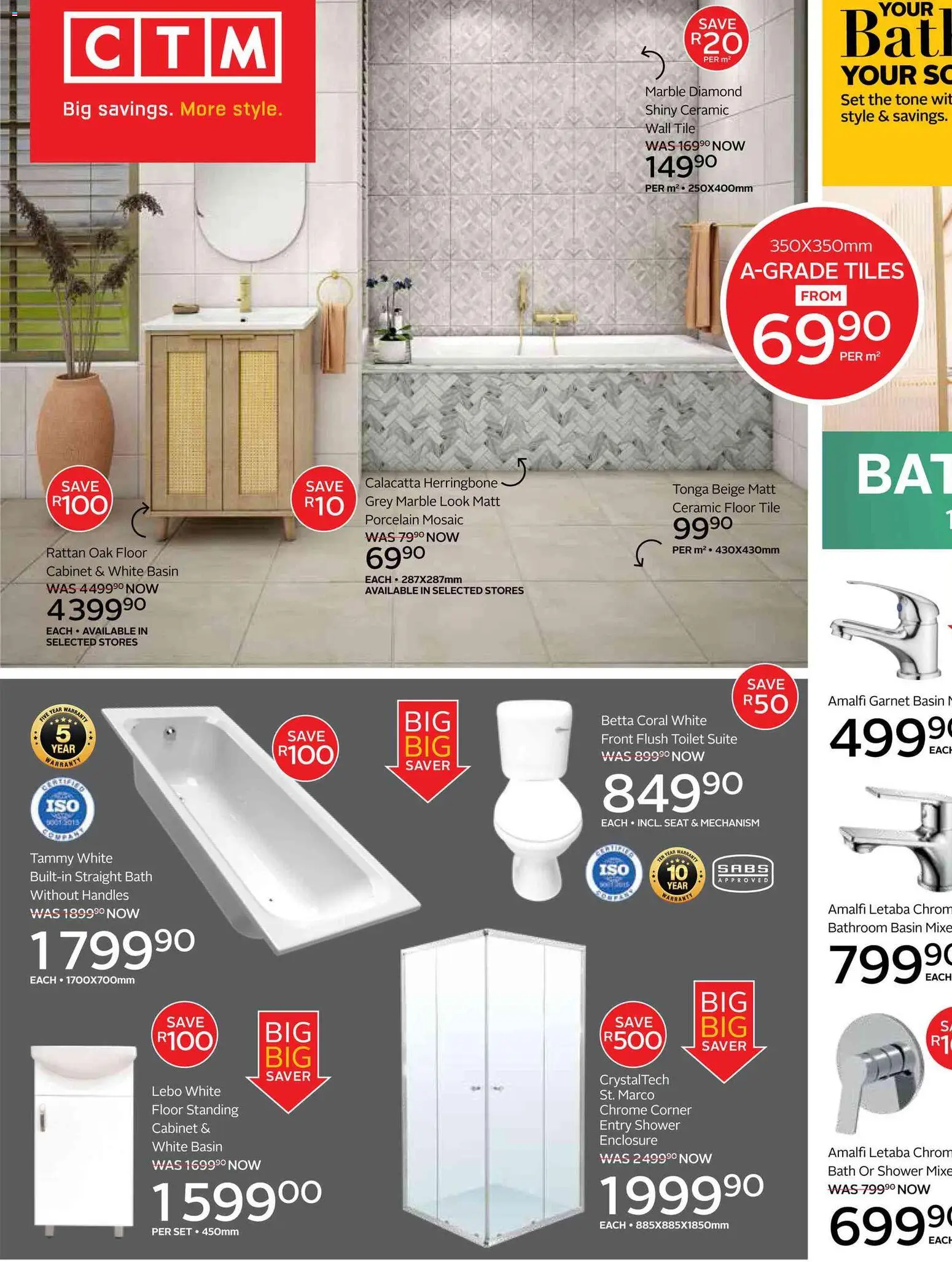 New CTM catalogue – valid from 12.03.2026 | Page: 1 | Products: Toilet, Bath, Shower, Basin