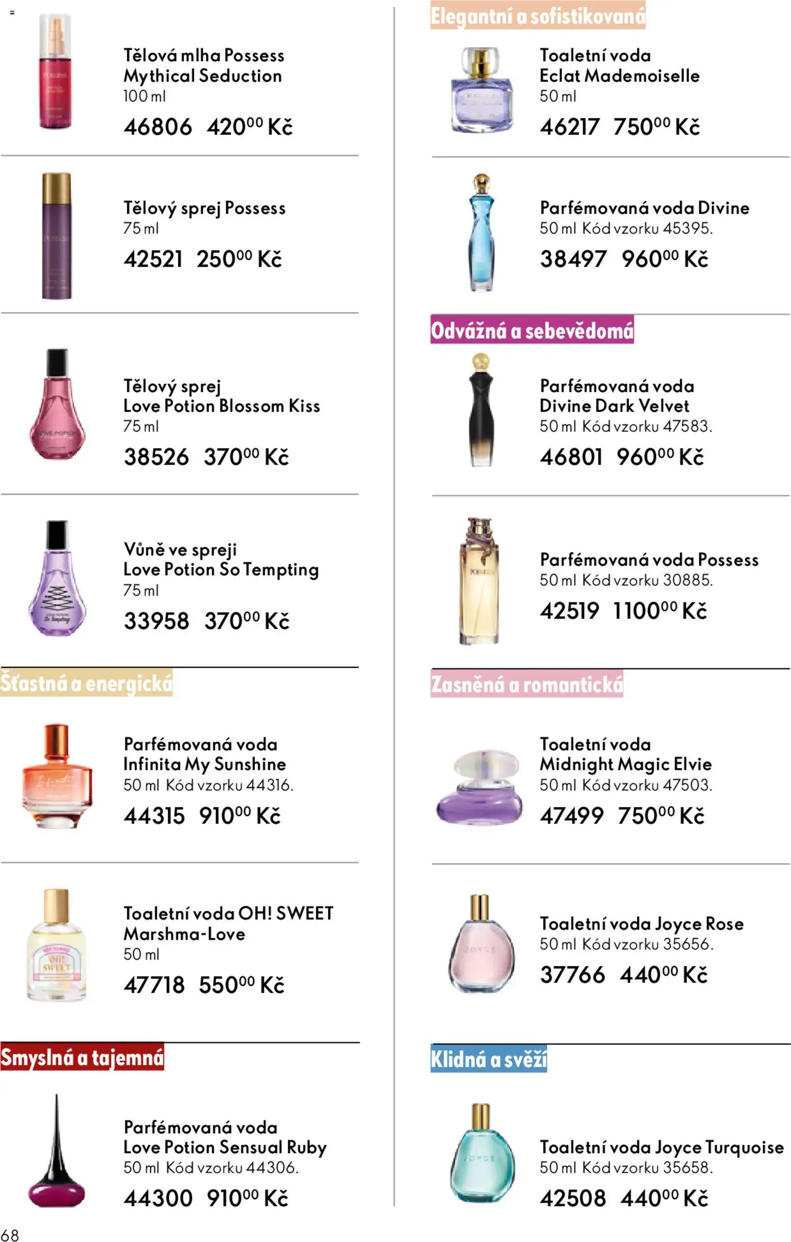 Oriflame katalog č. 05/2026 od 25.03.2026 | Strana: 68 | Produkty: Voda, Velvet, Toaletní voda