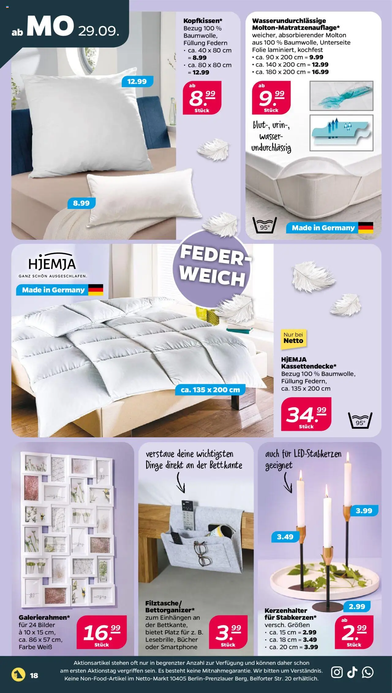 Netto Prospekt 	 – gültig ab 29.09.2025 | Seite: 18 | Produkte: Bilder, Wasser, Smartphone
