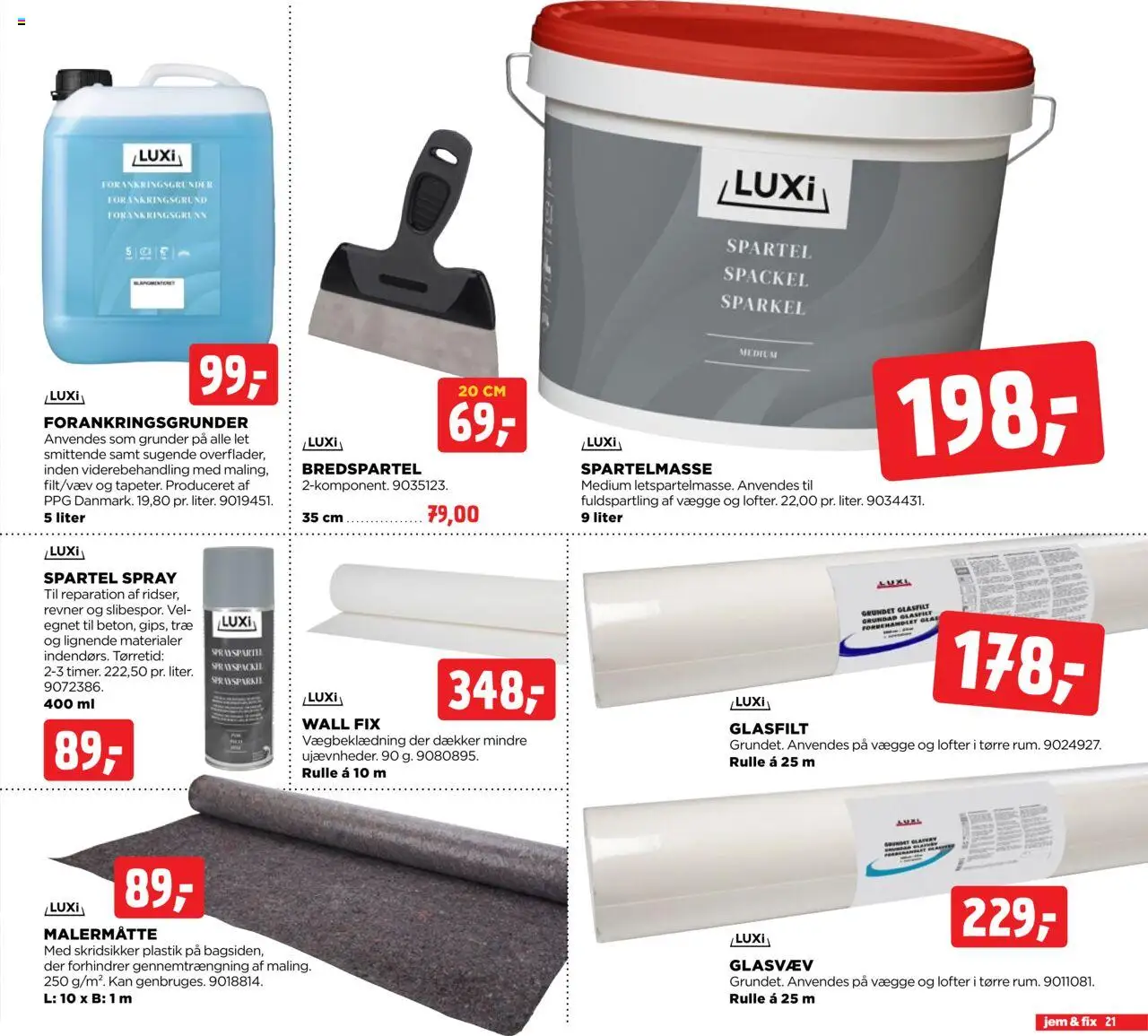 Jem & fix Tilbudsavis gyldig fra 10.08.2025 | Side: 21 | Produkter: Spartelmasse, Søm