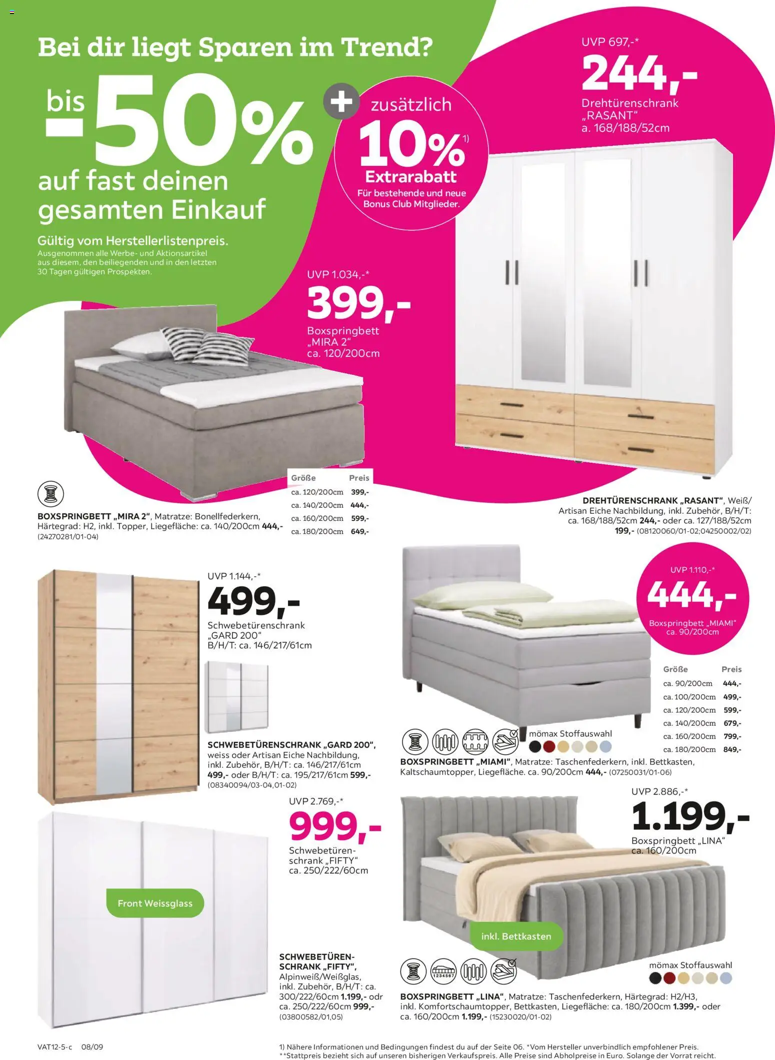 Mömax Prospekt aktuell gültig ab 02.12.2025 | Seite: 8 | Produkte: Matratze, Schrank