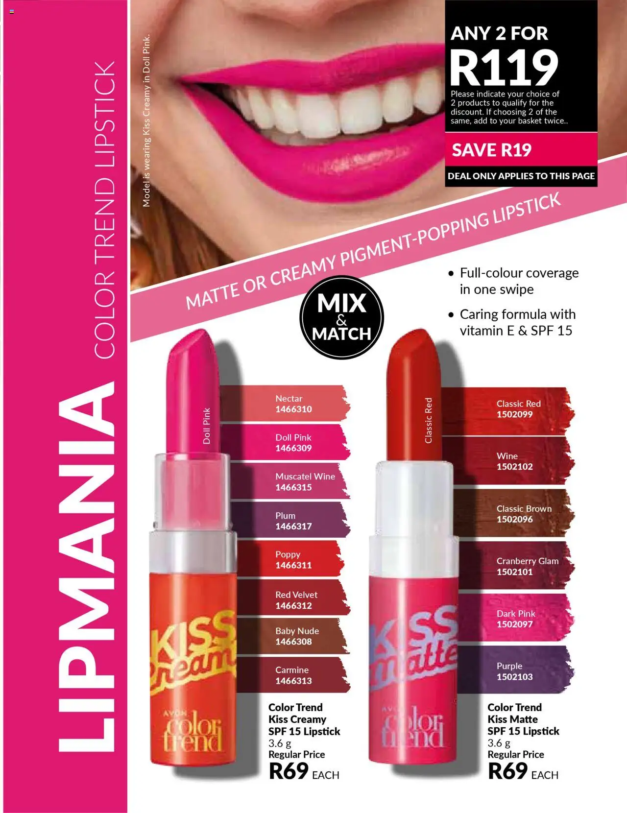 AVON Catalogue  │ valid from 01.07.2025 | Page: 179 | Products: Basket, Wine, Lipstick