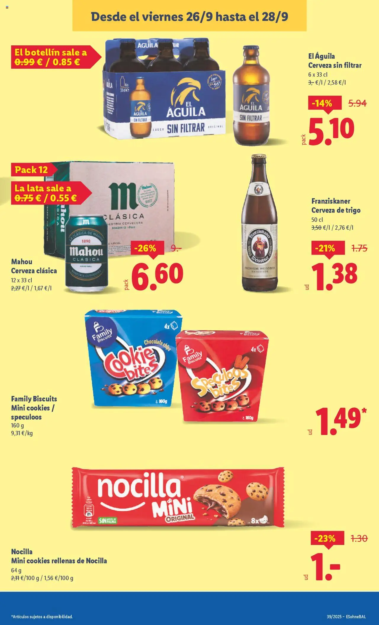 Lidl folleto │ válido desde el 22.09.2025 | Página: 35 | Productos: Chocolate, Cerveza