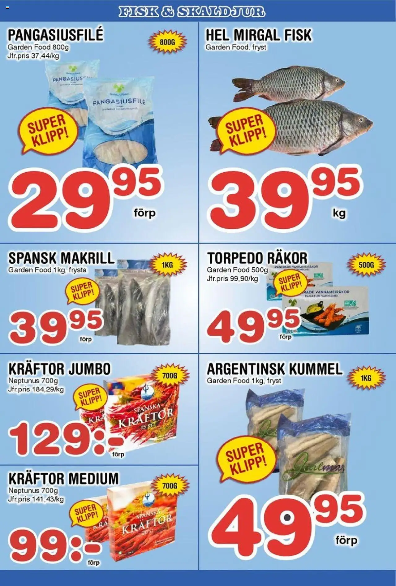 Nya Pulsen reklamblad aktuell från 20.10.2025 | Sida: 11 | Produkter: Kräftor, Räkor