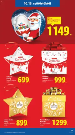 Raffaello Csillag, Raffaello Csillag, 40 g - amely érvényes a következő dátumtól: 16.10.2025 | Oldal: 17 | Termékek: Raffaello, Ferrero rocher