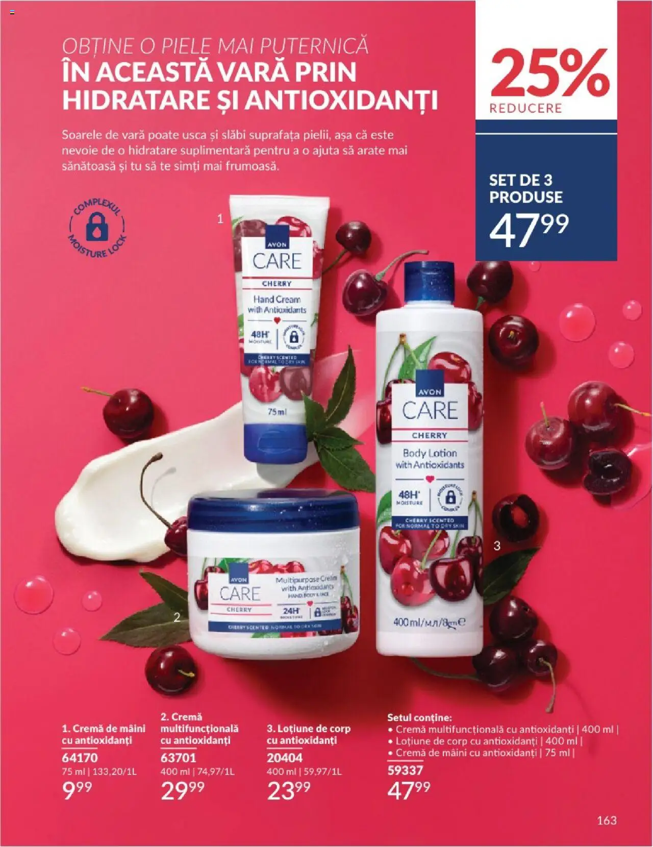 Catalog Avon - 08 2025 – valabil de la 01.08.2025 | Pagină: 163 | Produse: Body, Cremă, Cremă de mâini
