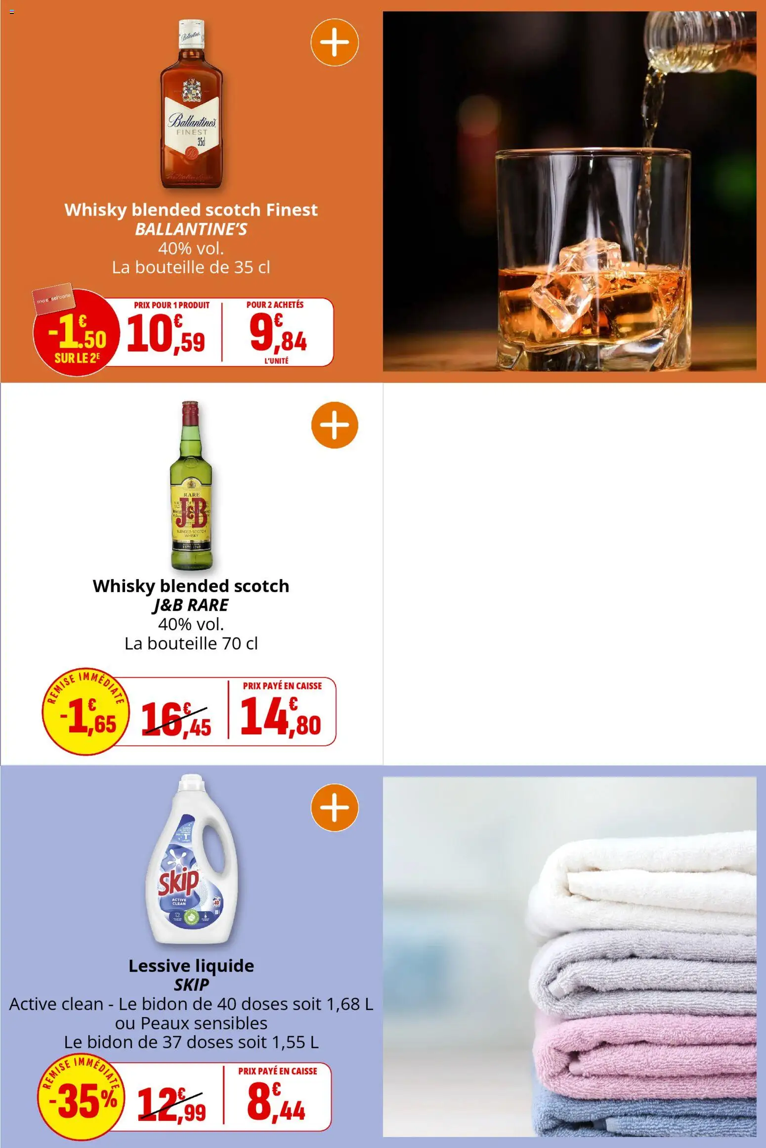 {H1} | Page: 34 | Produits: Whisky, Lessive liquide Skip, Lessive Liquide, Lessive
