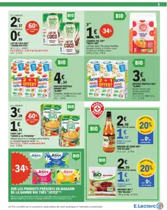 E.Leclerc - Prévisualisation de SOUPE BIO(1) "KNORR & LA POTAGÈRE", Velouté légumes du potager crème fraîche ou Mouliné légumes variés 1 L. valide à partir de 24.02.2026 | Page: 3
