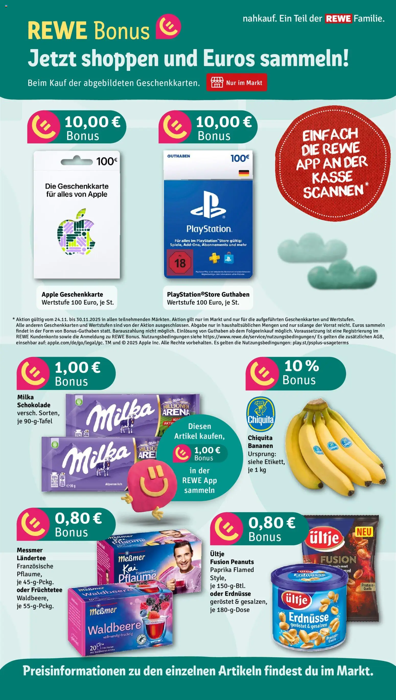 Nahkauf Prospekt – gültig ab 23.11.2025 | Seite: 4 | Produkte: Messmer, Bananen, Apple, Paprika