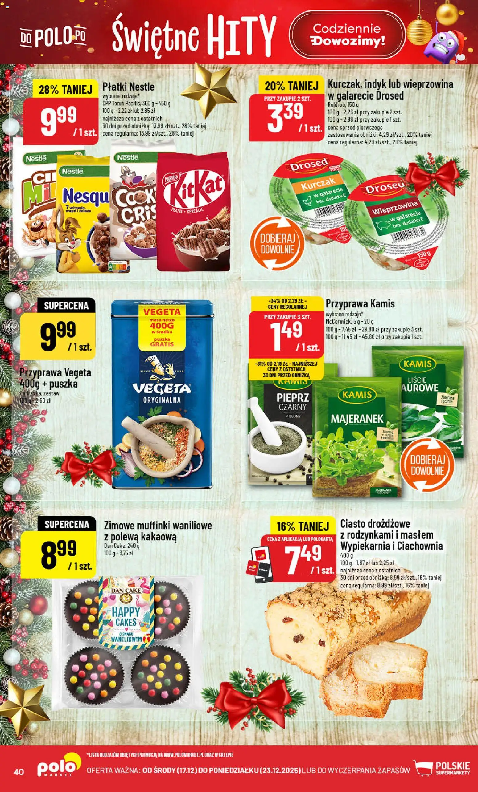 POLOmarket Gazetka od 17.12.2025 | Strona: 40 | Produkty: Majeranek, Kurczak, Wieprzowina, Pieprz