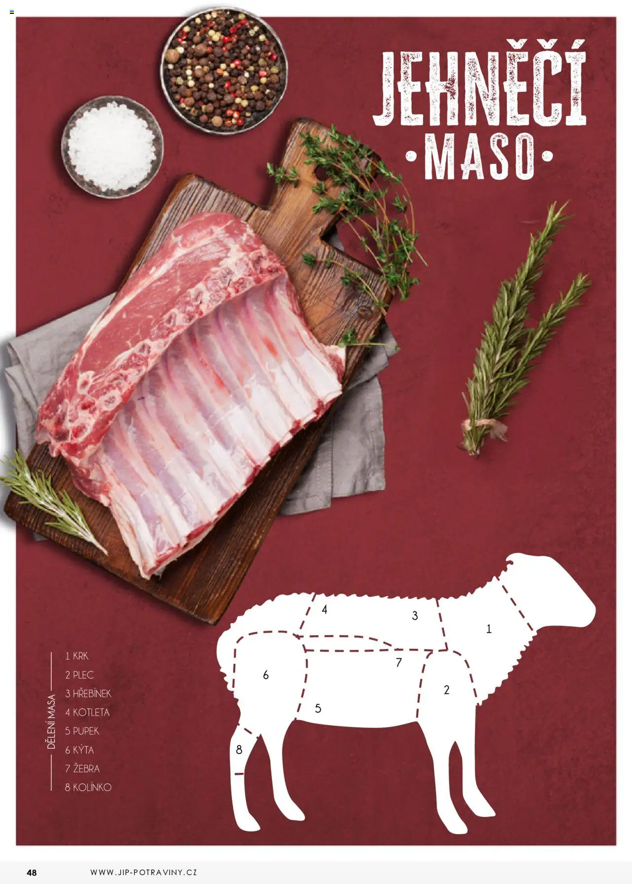 Jip katalalog - Maso 2025 od 01.01.2025 | Strana: 48 | Produkty: Maso, Kýta