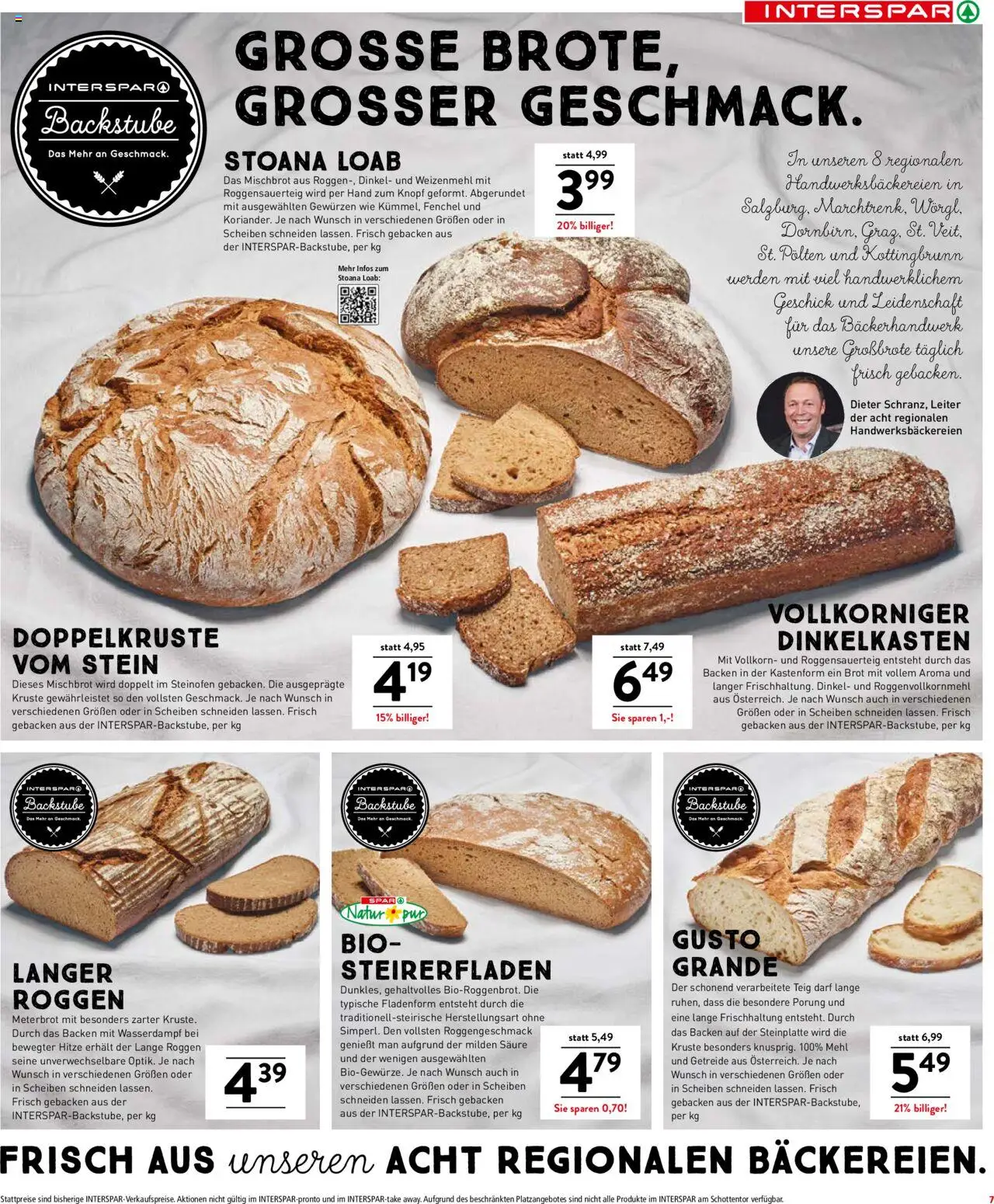 Interspar Flugblatt - Vorarlberg gültig ab 24.07.2025 | Seite: 7 | Produkte: Getreide, Brot