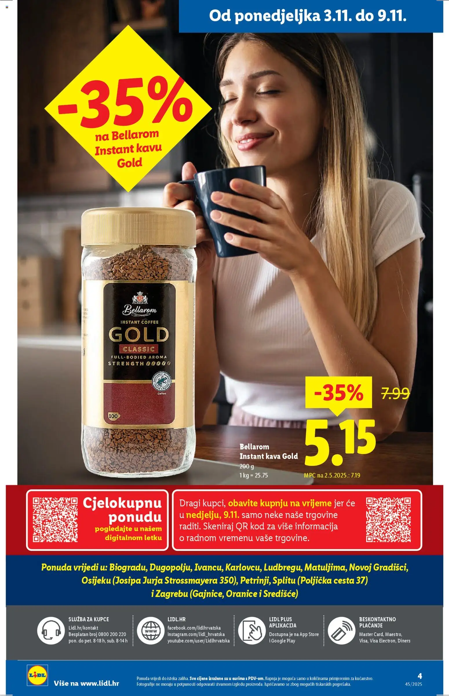 Lidl katalog | vrijedi od 03.11.2025 | Stranica: 4 | Proizvodi: Kava