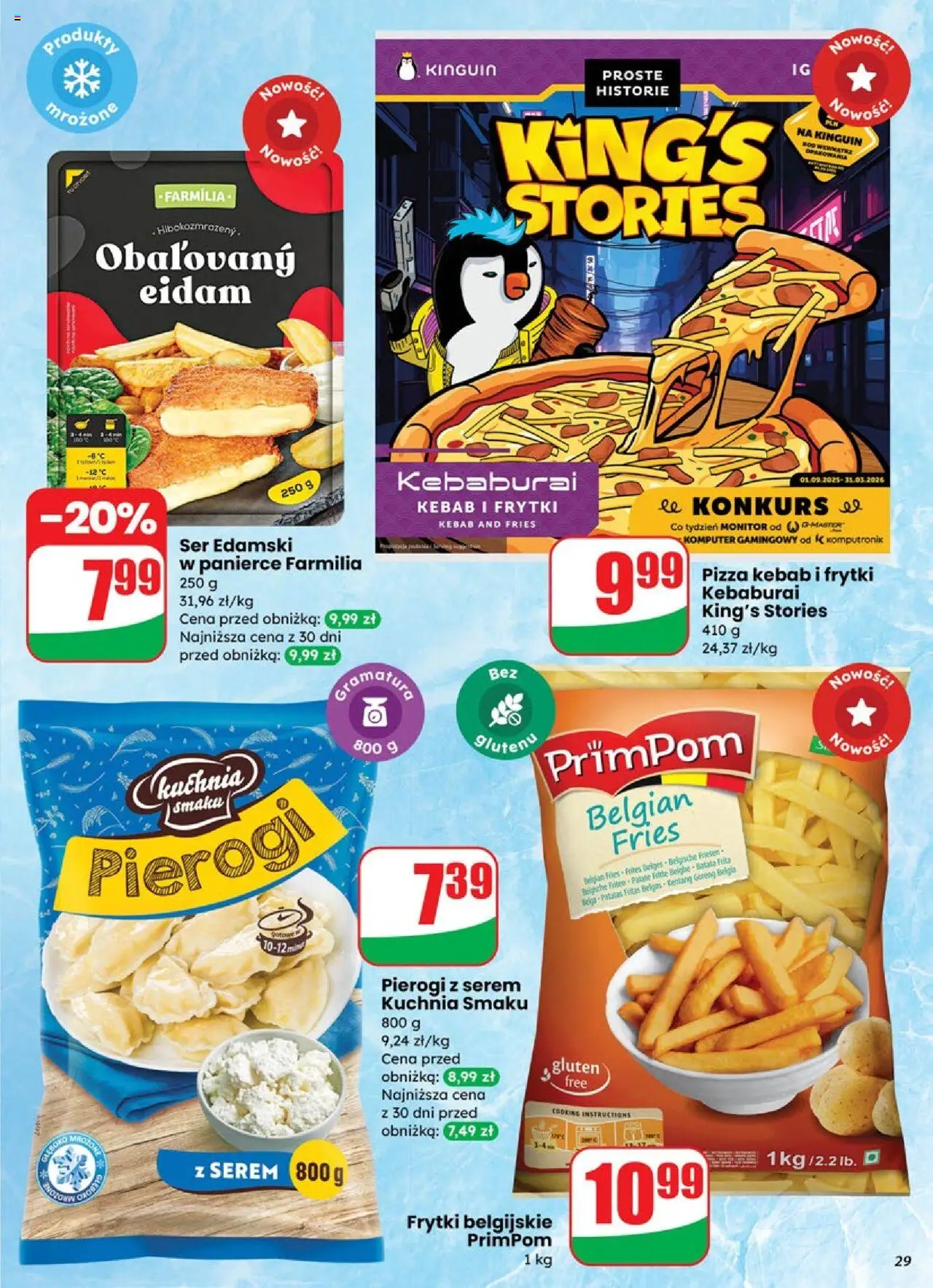 Dino Gazetka od 10.09.2025 | Strona: 29 | Produkty: Pierogi, Ser, Pizza, Frytki