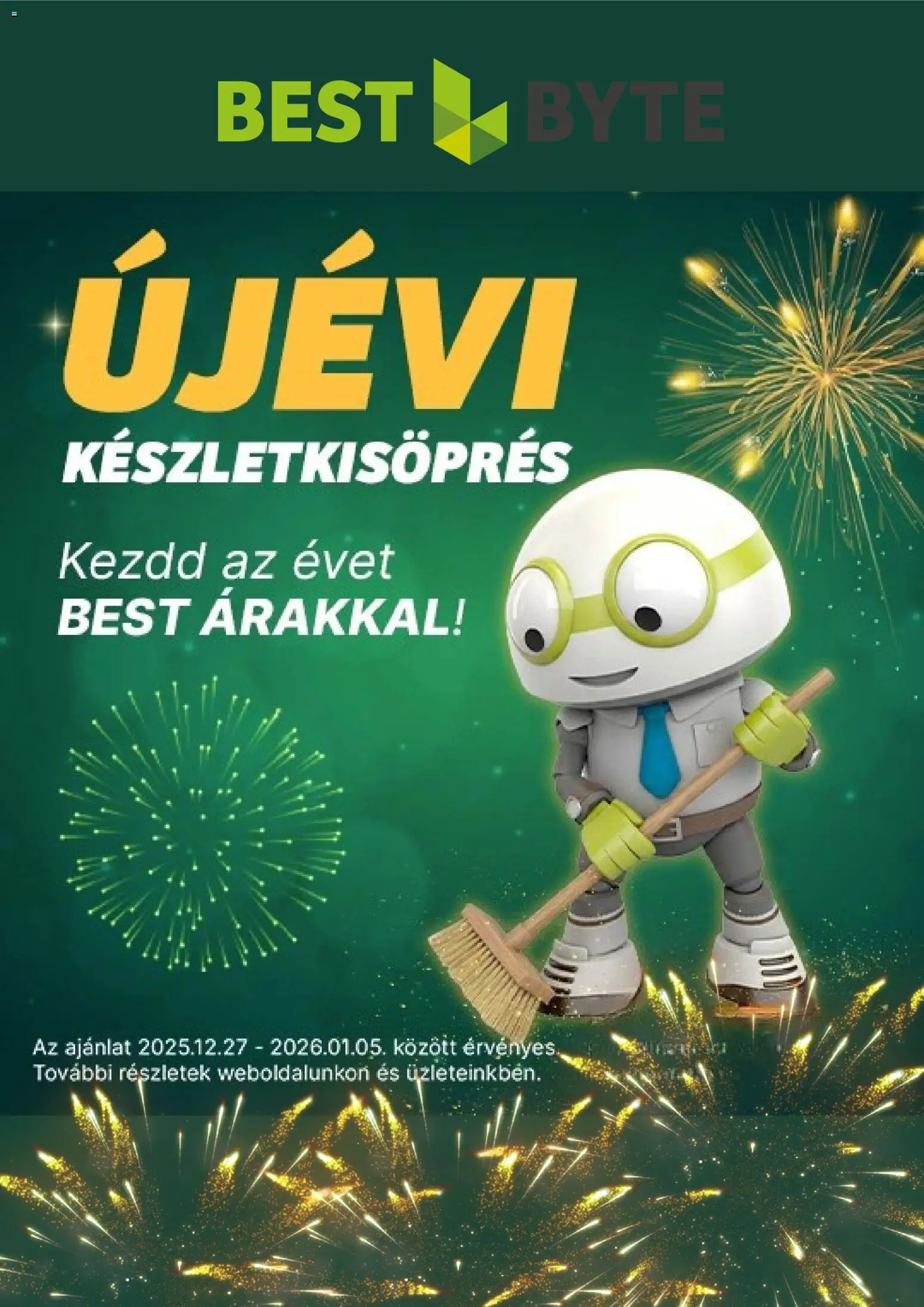 Best Byte akciós ujság - amely érvényes a következő dátumtól: 27.12.2025 | Oldal: 1