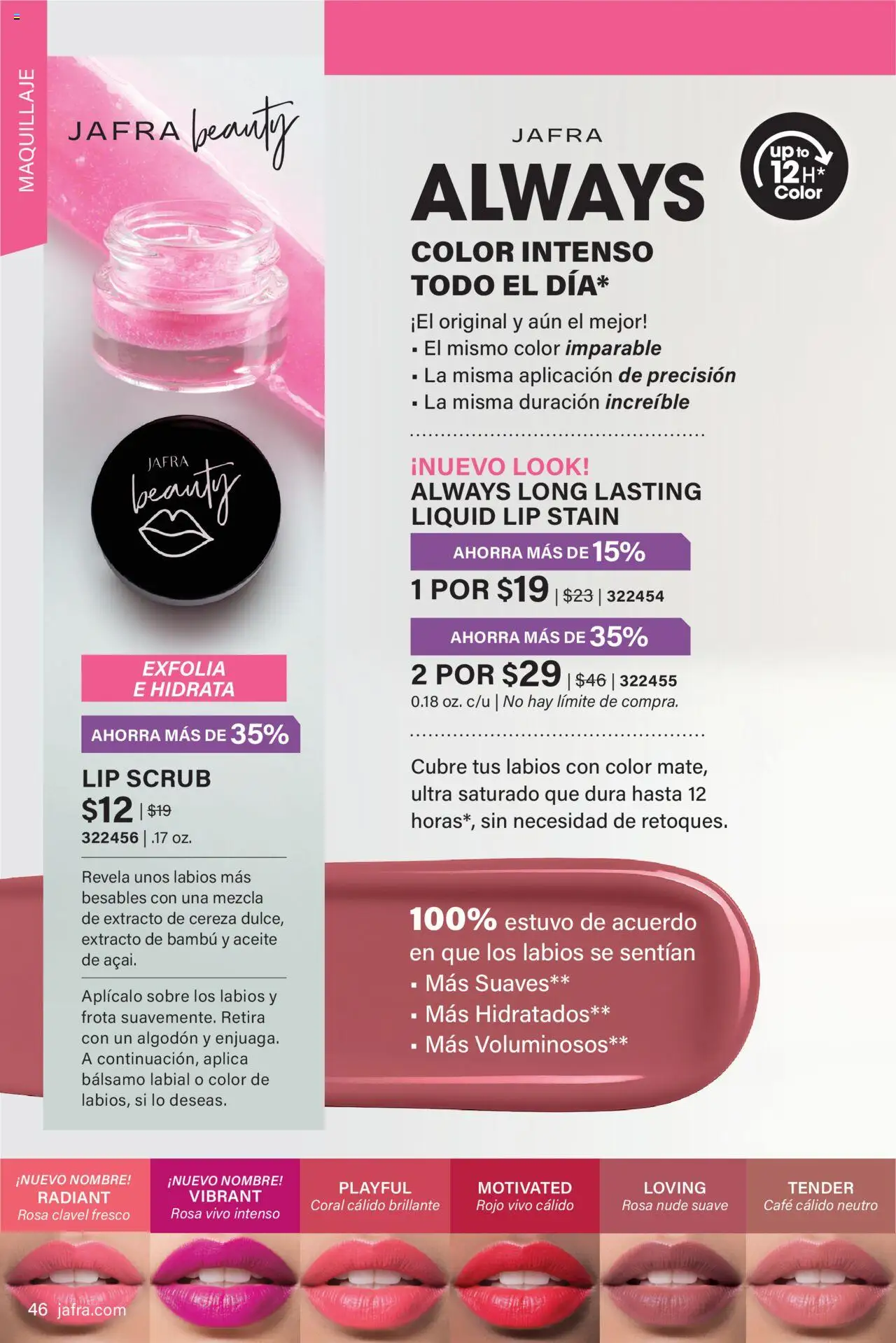 JAFRA folleto │ válido desde el 01.09.2025 | Página: 46 | Productos: Maquillaje, Aceite, Café, Bálsamo labial