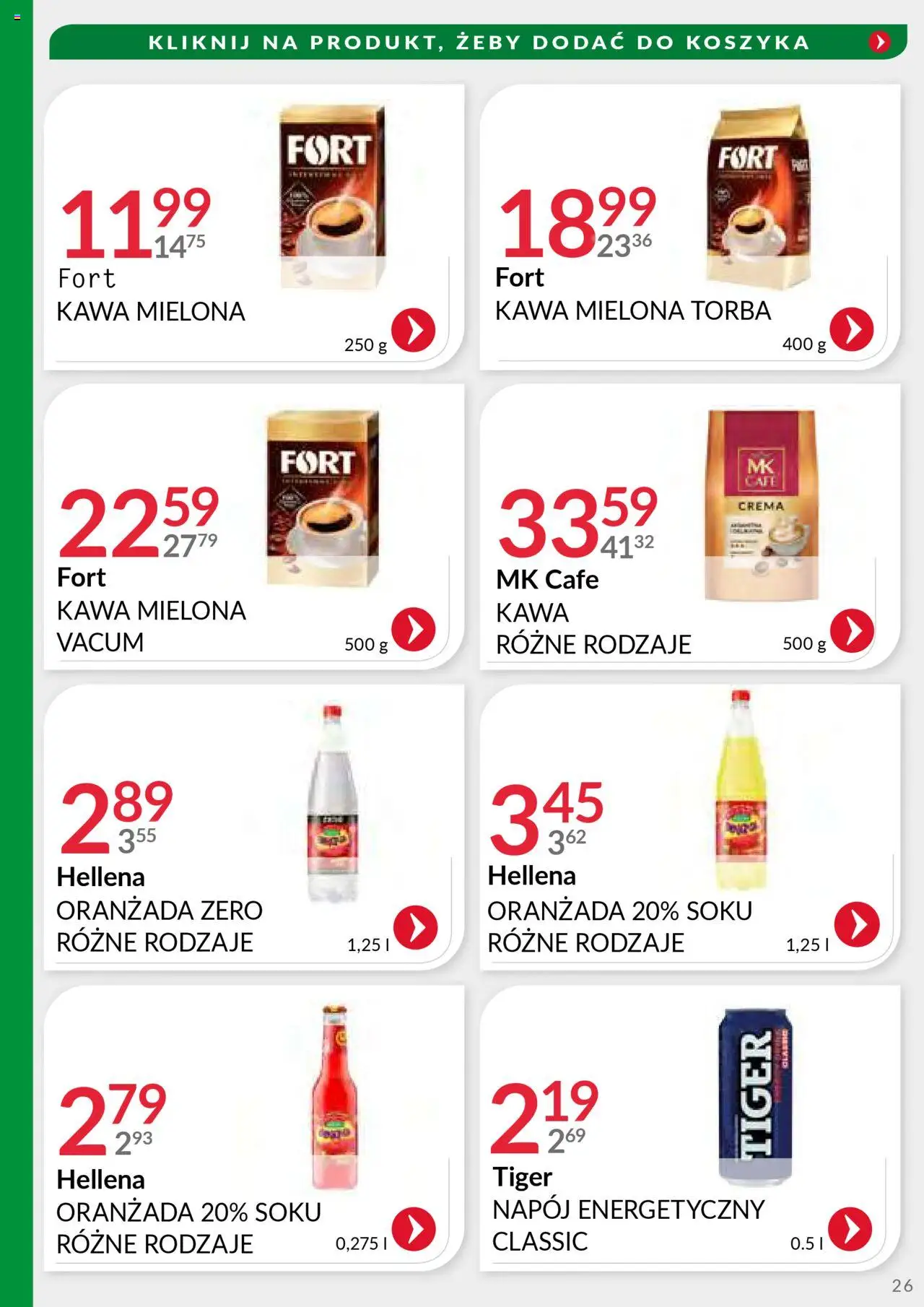 Eurocash Gazetka - Handlowa MR Południowy-Wschód od 29.09.2025 | Strona: 26 | Produkty: Torba, Kawa