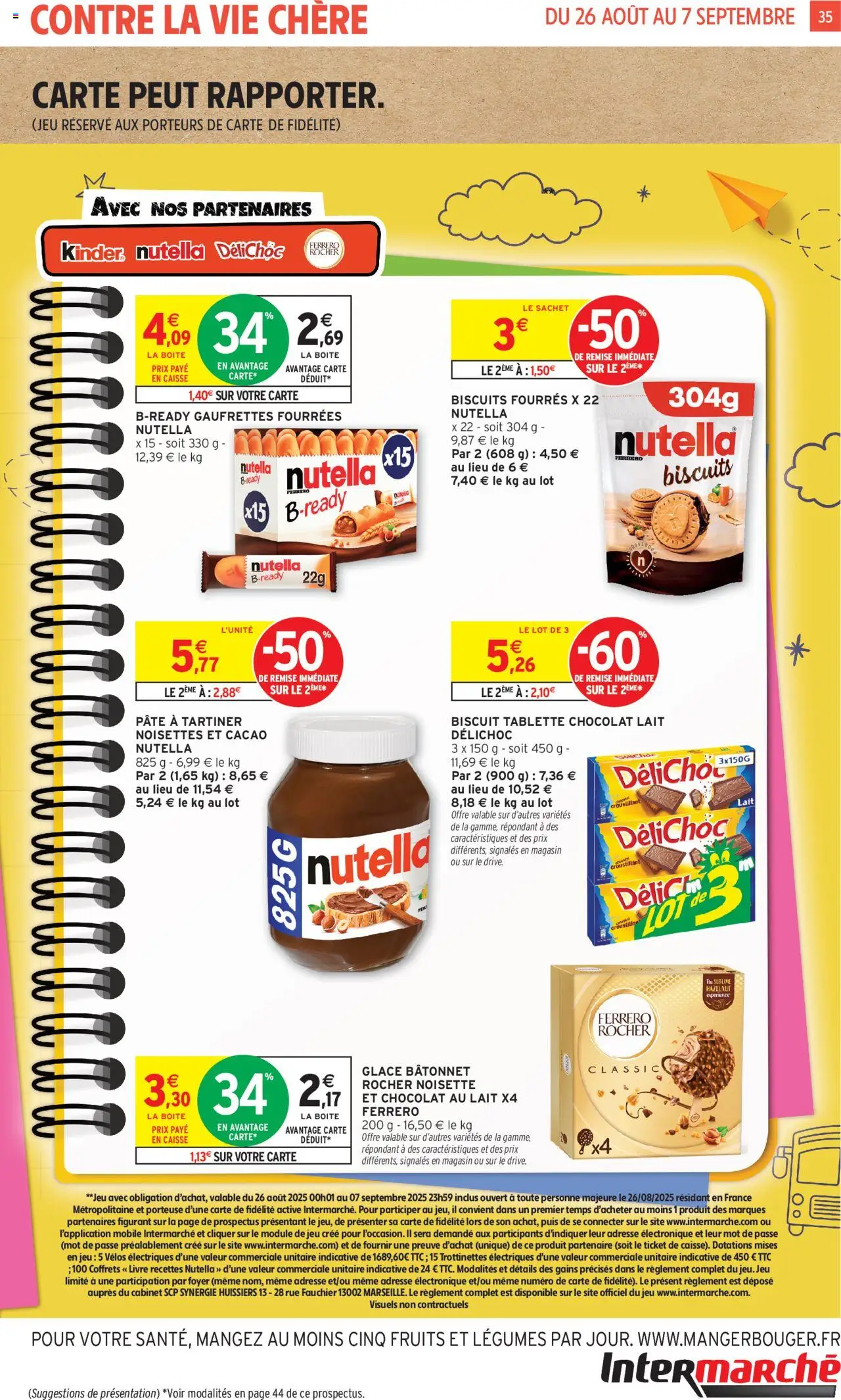  | Page: 35 | Produits: Tablette, Ferrero rocher, Noisettes, Chocolat