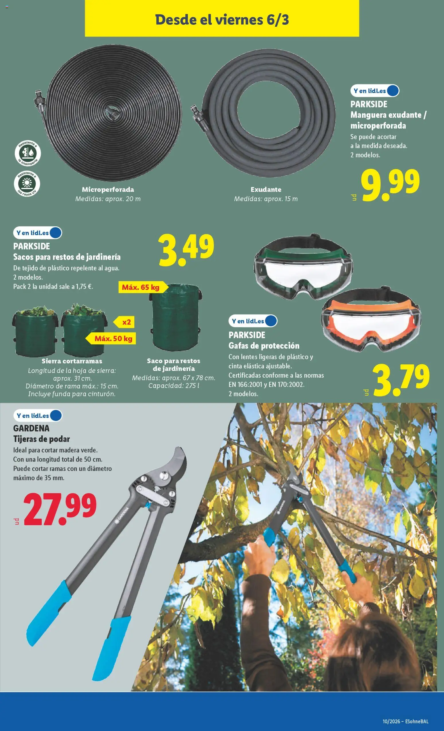 Lidl folleto de bazar │ válido desde el 02.03.2026 | Página: 23 | Productos: Manguera, Funda