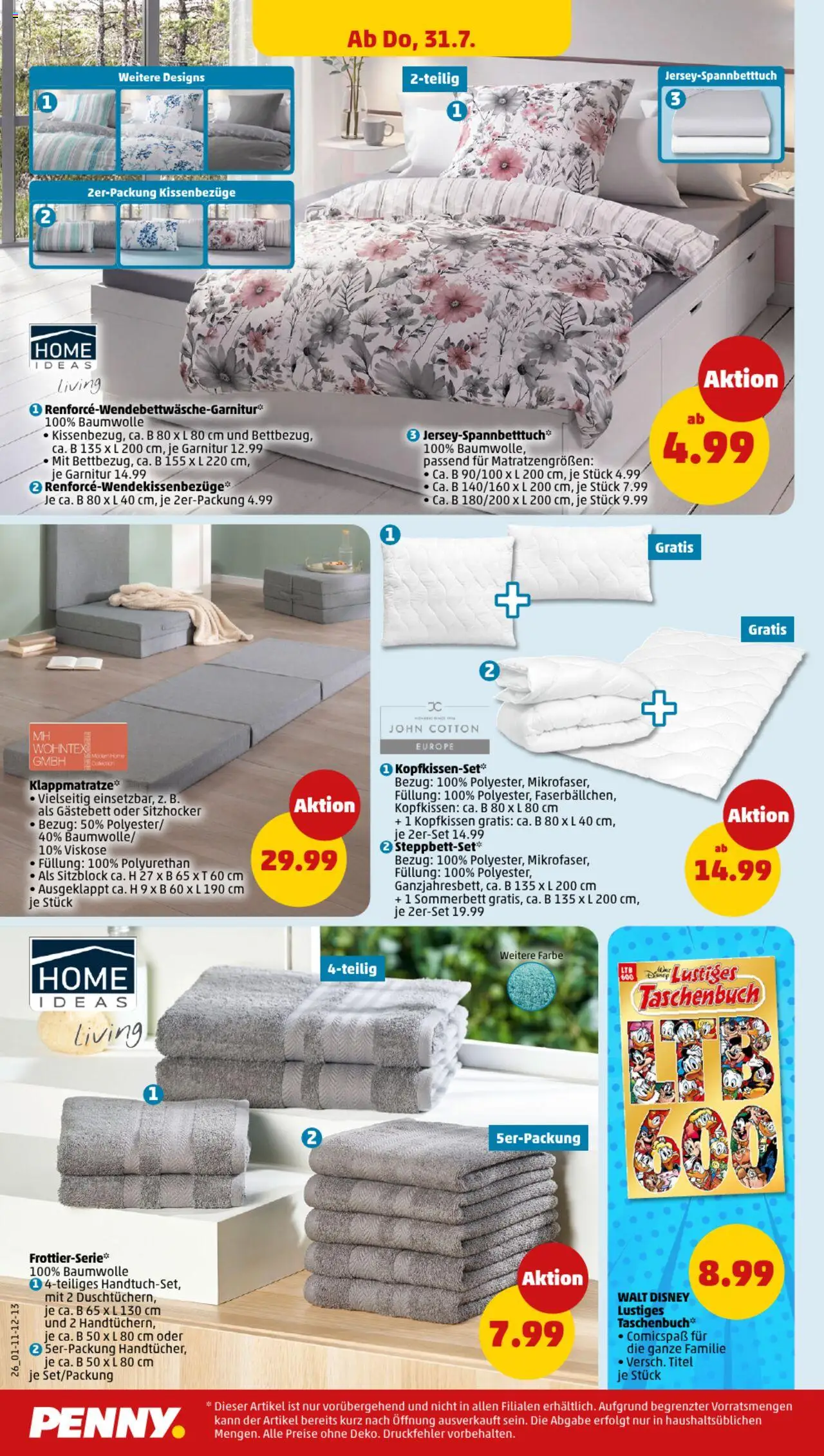 Penny Prospekt 	 - gültig ab dem 28.07.2025 | Seite: 26 | Produkte: Kopfkissen