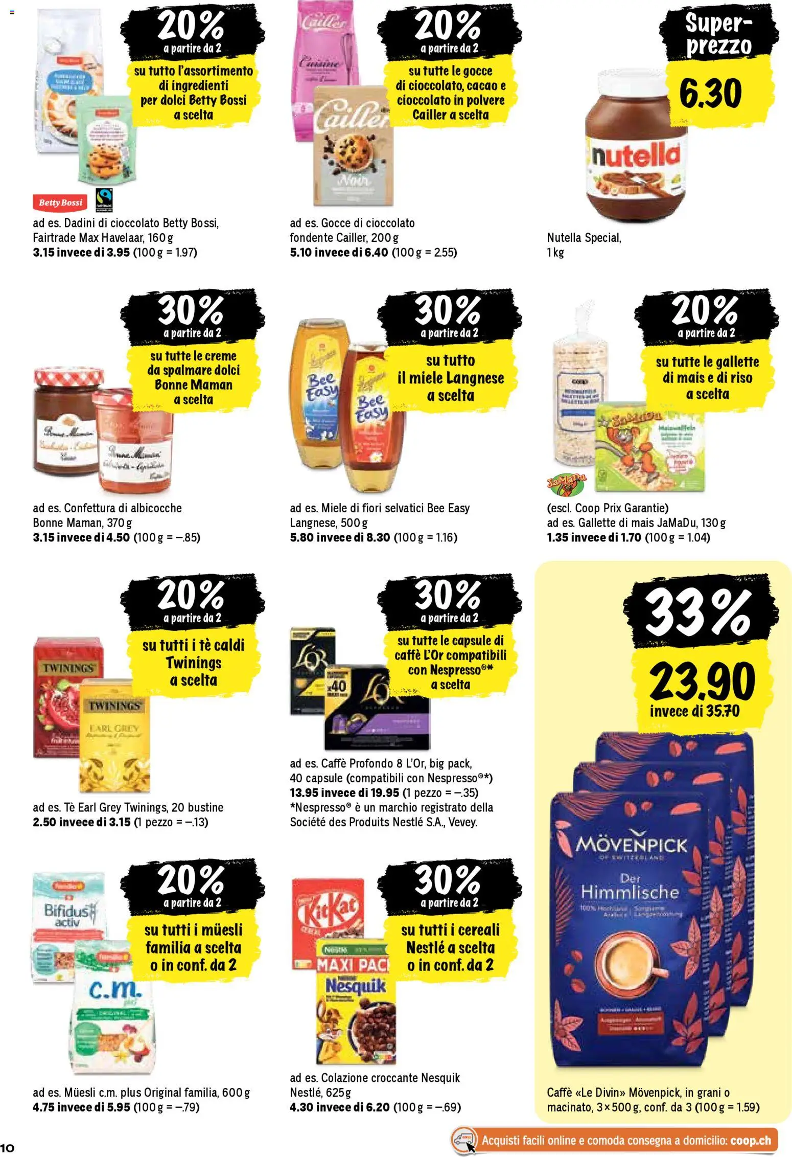 Coop aktionen IT – gültig ab 26.03.2026 | Seite: 10 | Produkte: Spabad, Chips, Miele, Creme