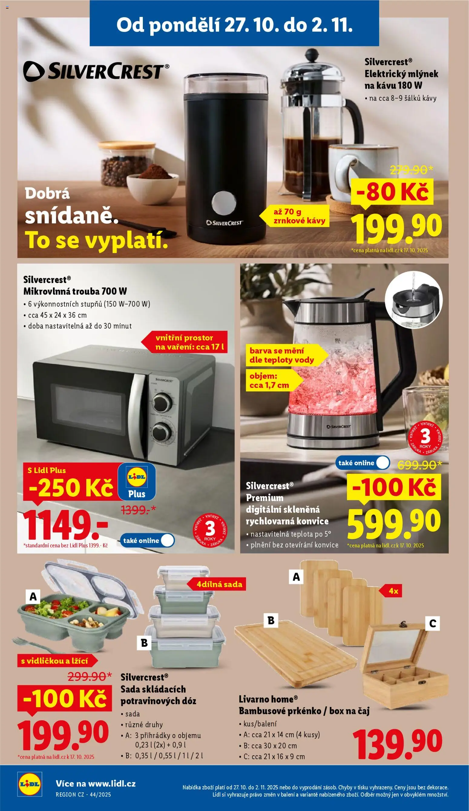 Lidl leták od 27.10.2025 | Strana: 48 | Produkty: Box, Mlýnek na kávu, Trouba, Mlýnek